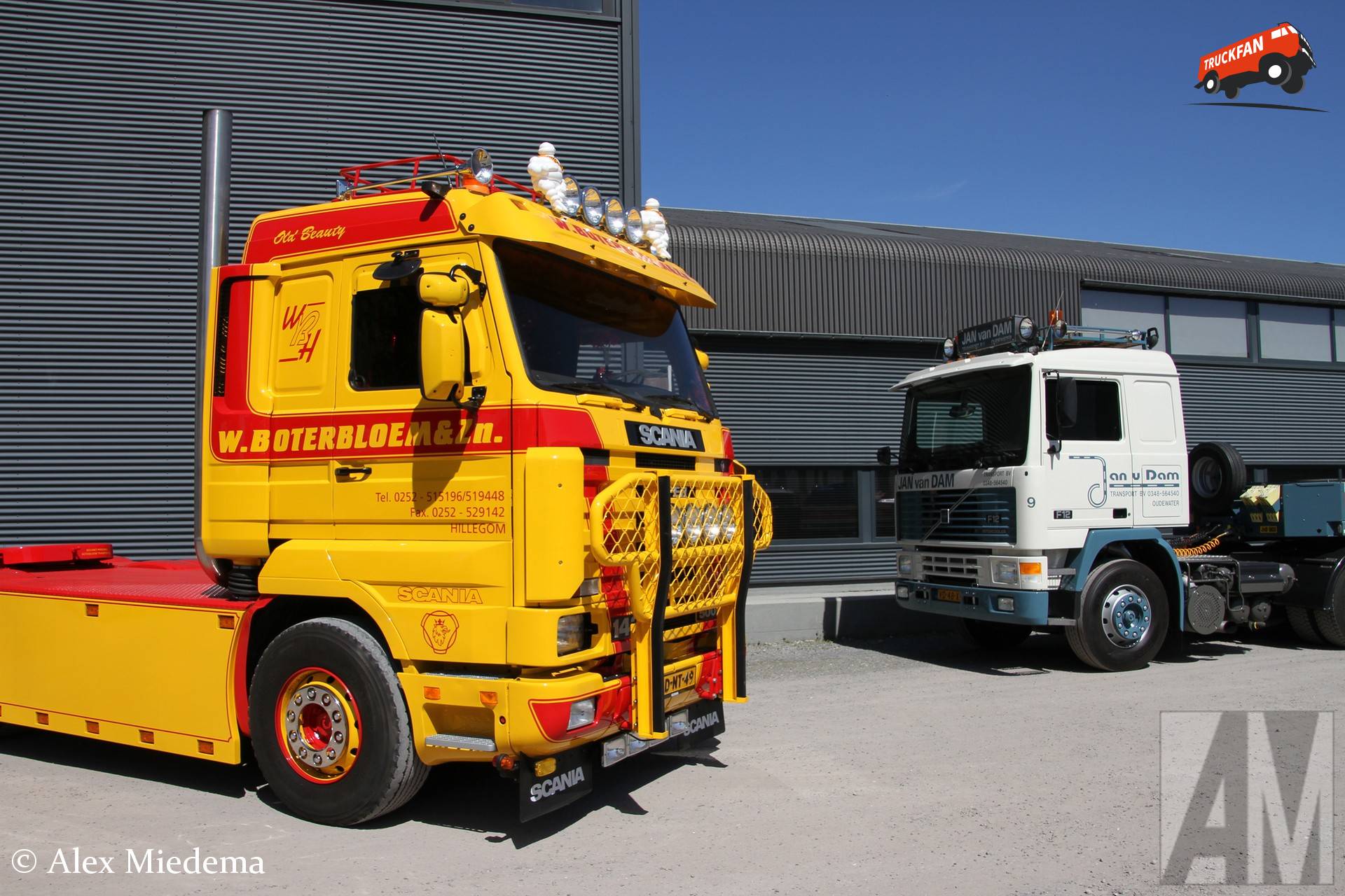 Scania 143 Streamline en Volvo F12 op Trucks & Coffee