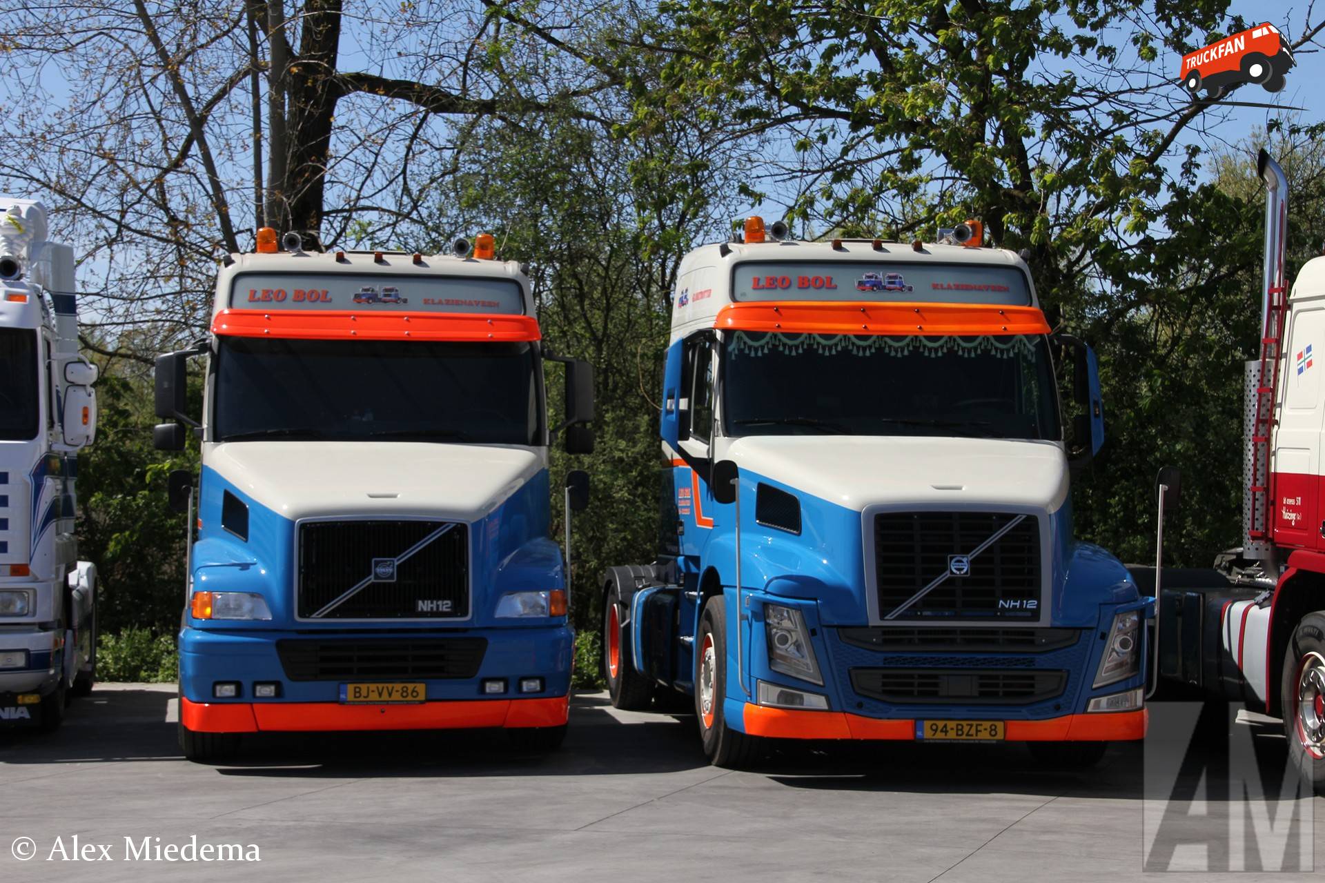 Volvo NH12 trucks op Trucks & Coffee evenement