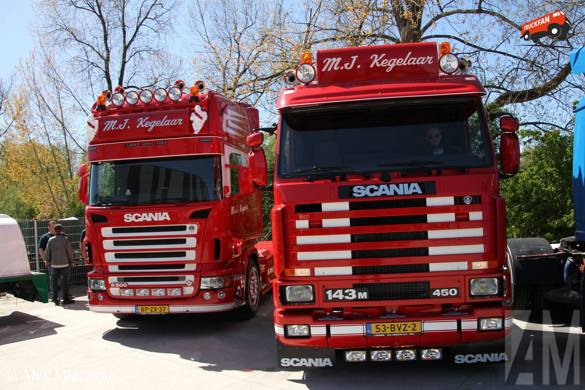 Scania 143M450 Streamline en Scania R500 bij Trucks & Coffee