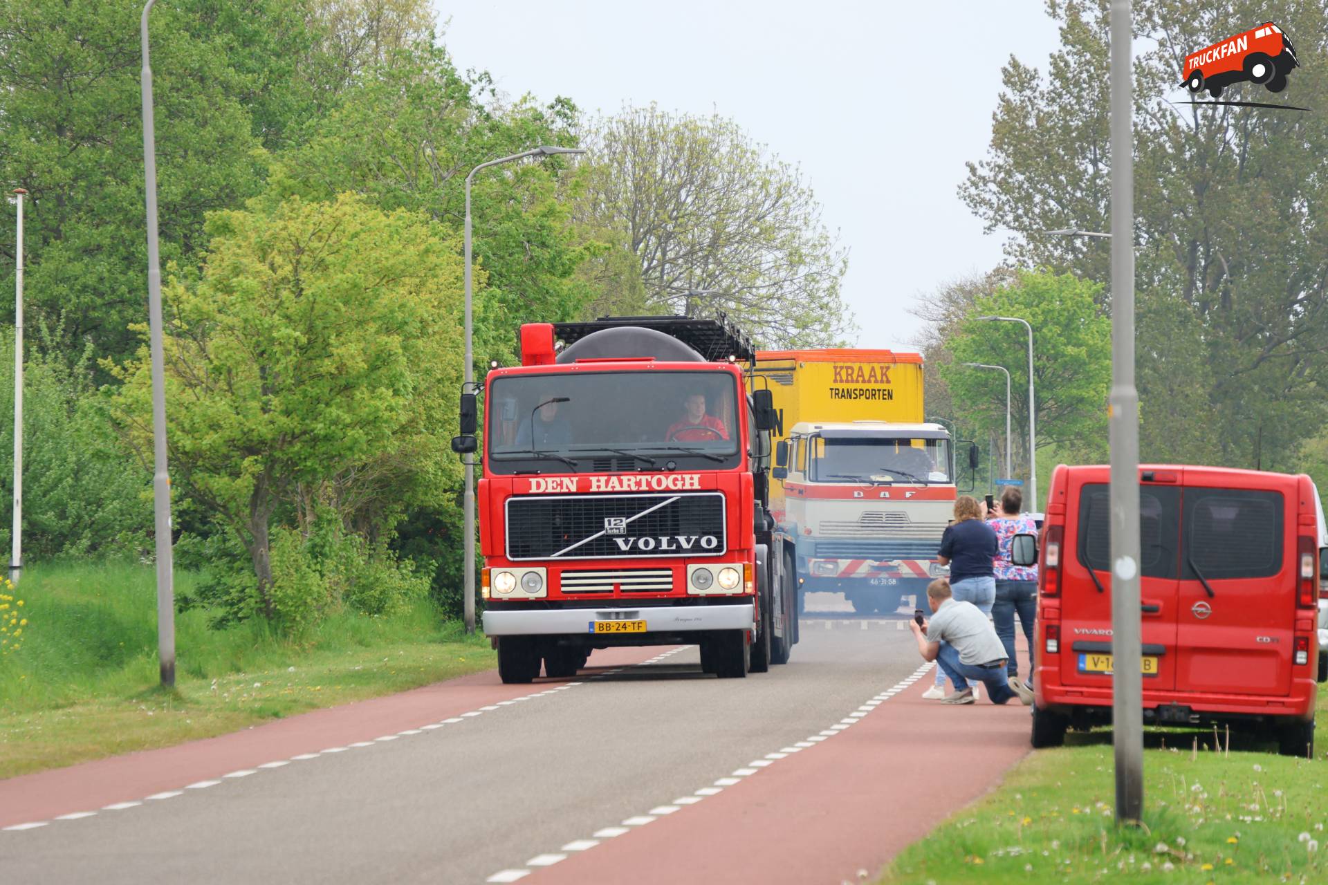 Volvo F12 truck owned by den Hartogh