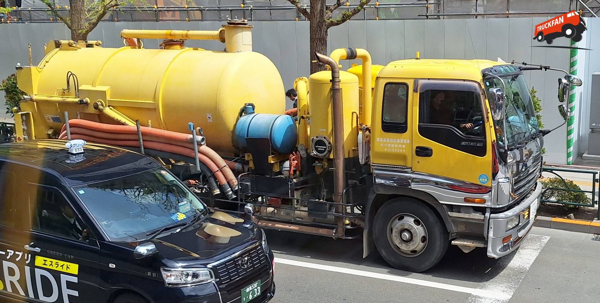 Isuzu Forward nabij hoofdstation Tokyo