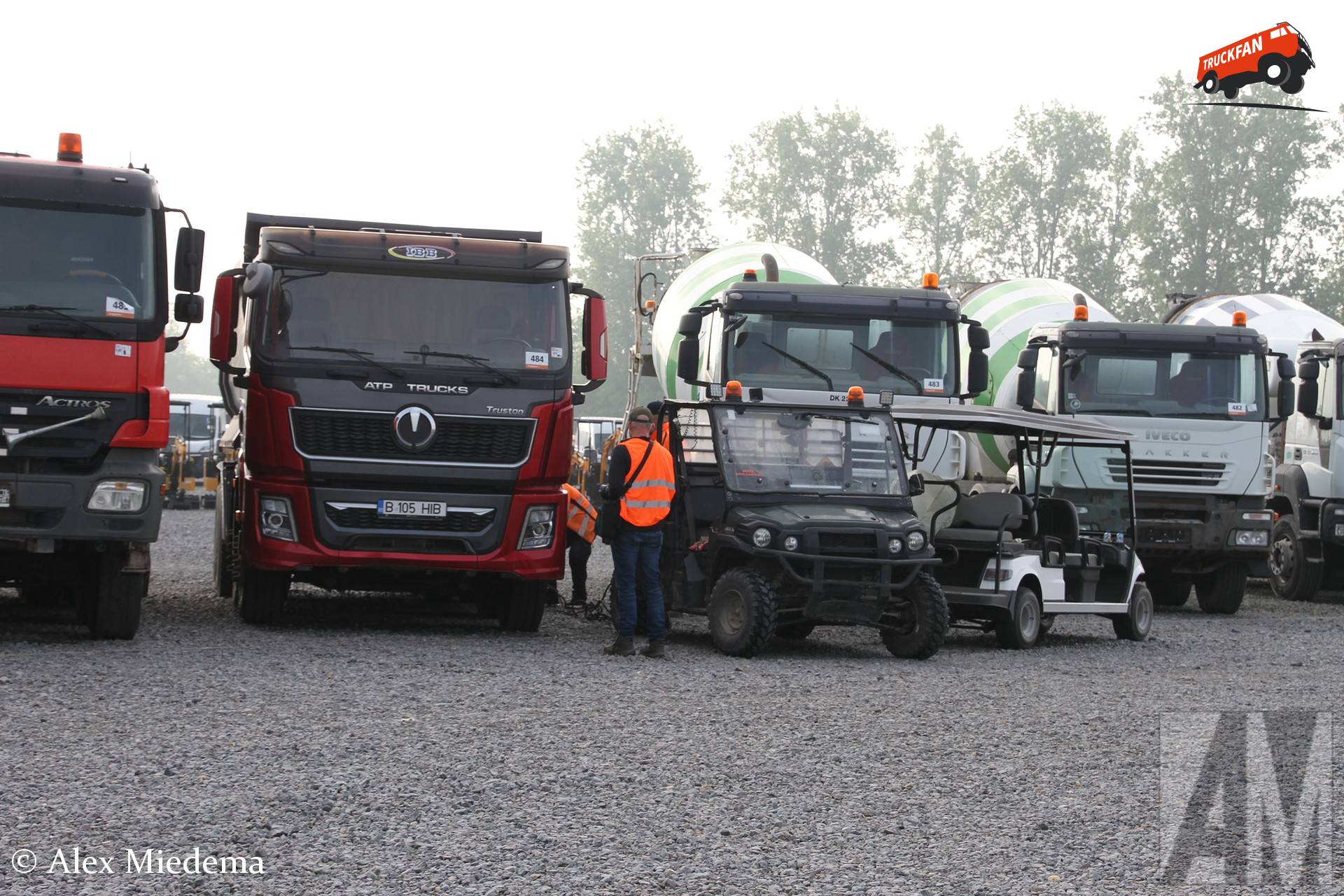 De truck had wat hulp nodig bij het starten