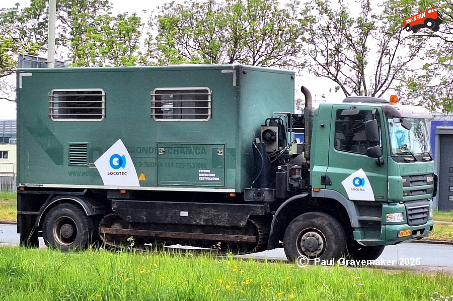 GINAF X 2223 laboratoriumvoertuig bij Duivendrecht