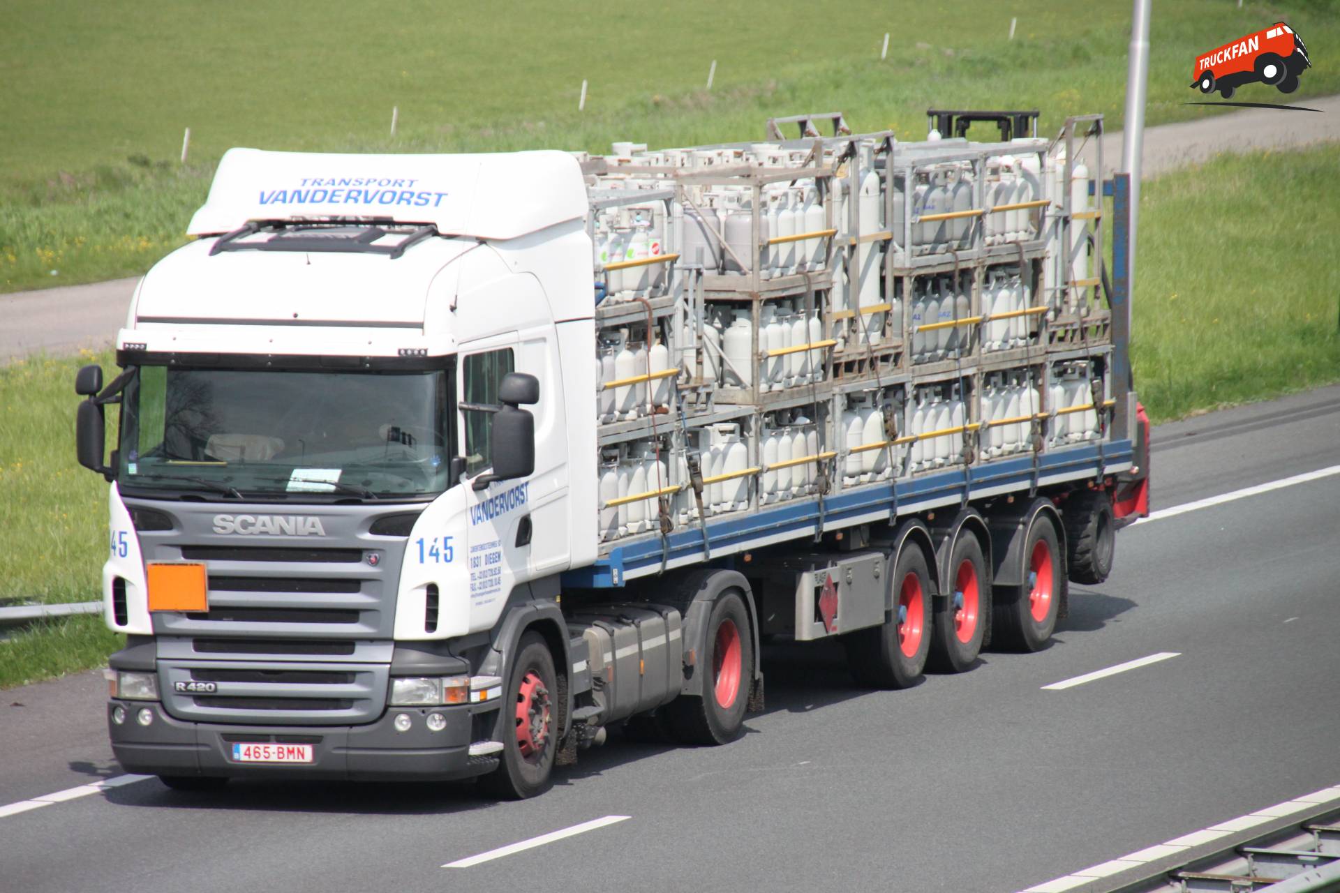 Scania R420 vrachtwagen van Vandervorst