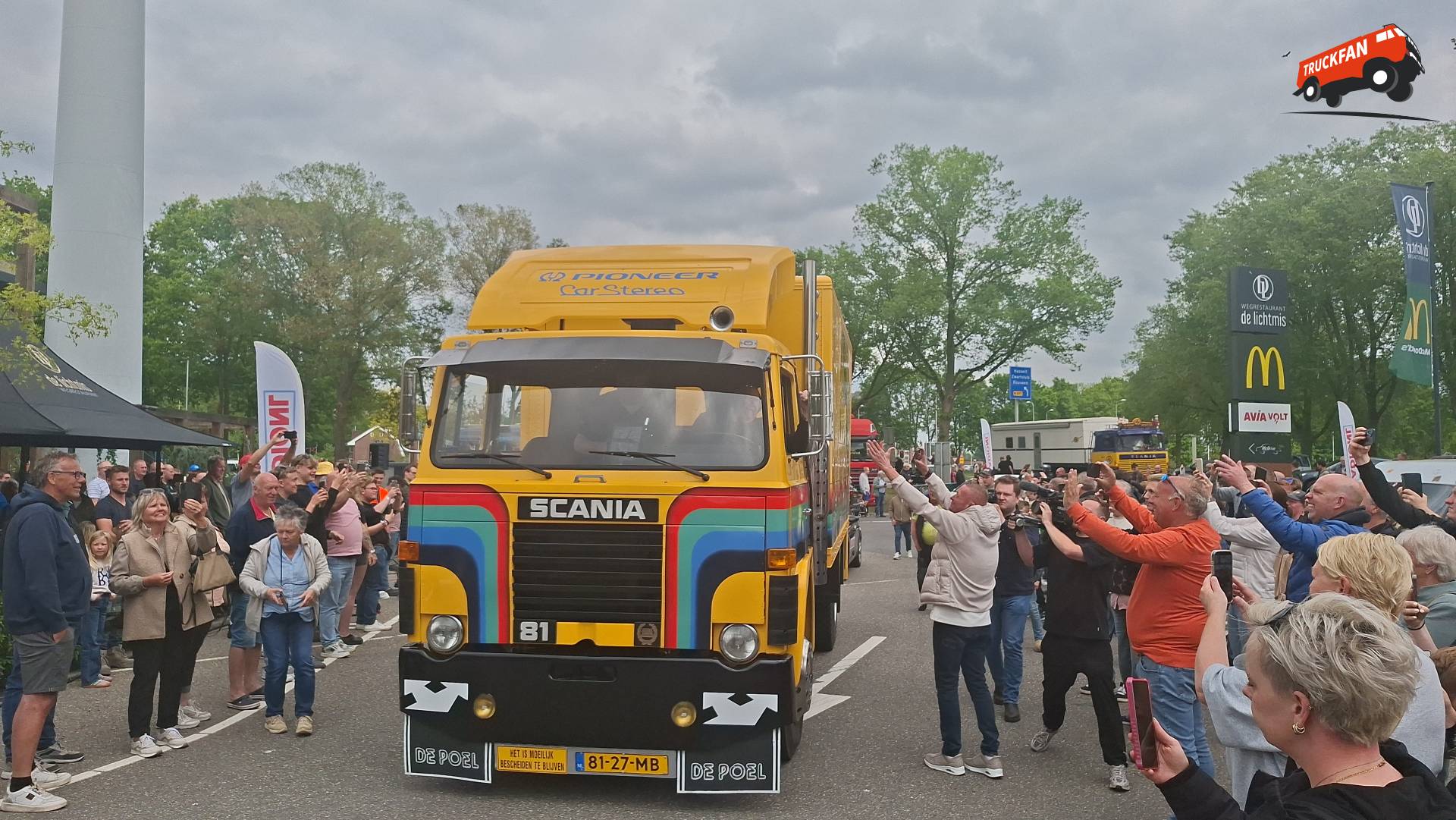 Scania 81 truck bij de Lichtmis