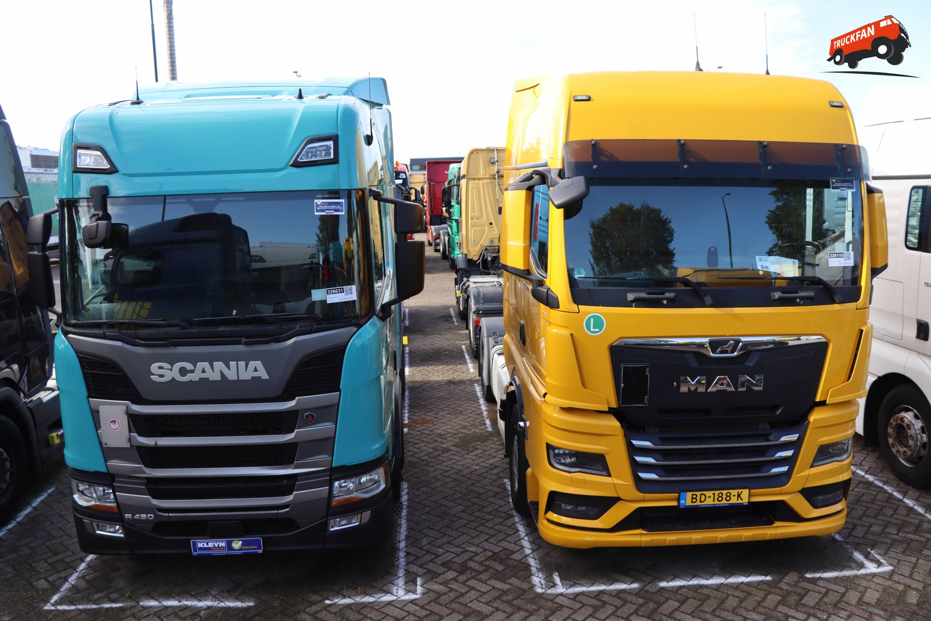 Scania R450 en MAN TGX trucks bij Kleyn Trucks