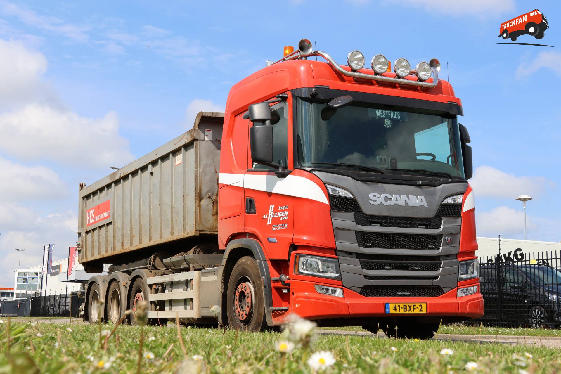 Scania G500 truck of Huijgen company