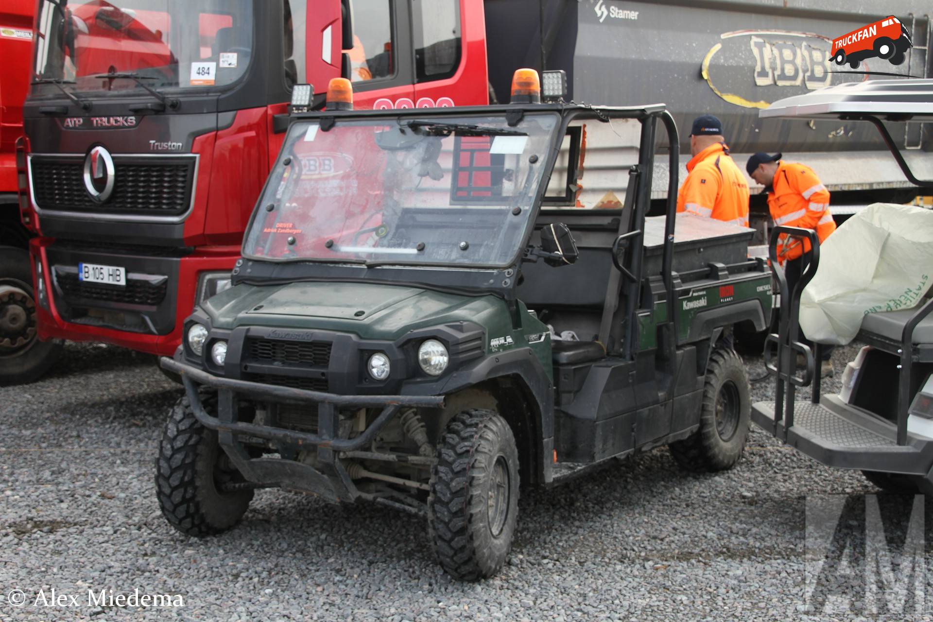 Kawasaki Mule servicevoertuig op Benelux veiling terrein