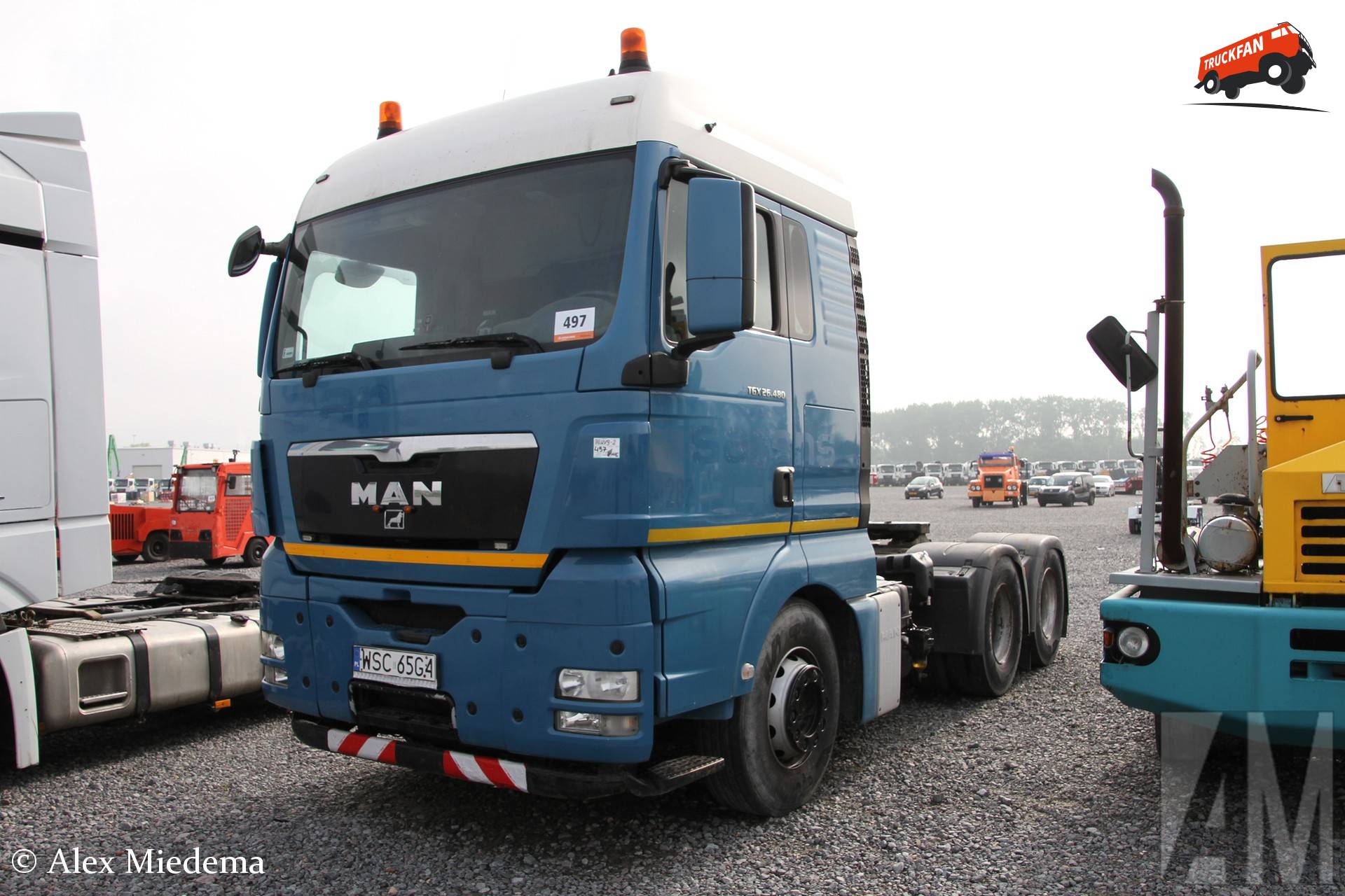 MAN TGX18.480 6x4 truck in Moerdijk