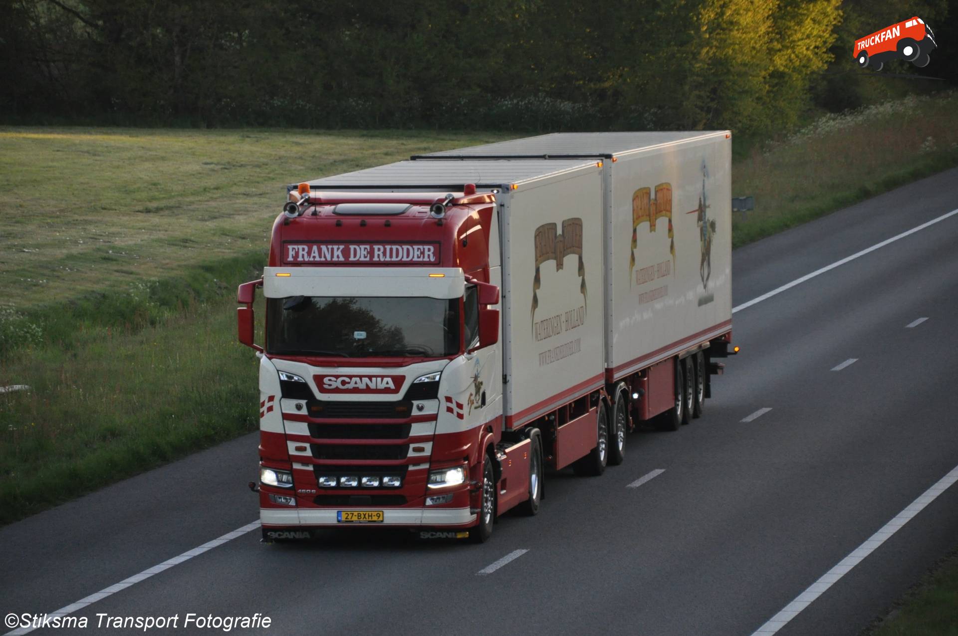 Scania S460 refrigerated/frozen transport company Frank De Ridder