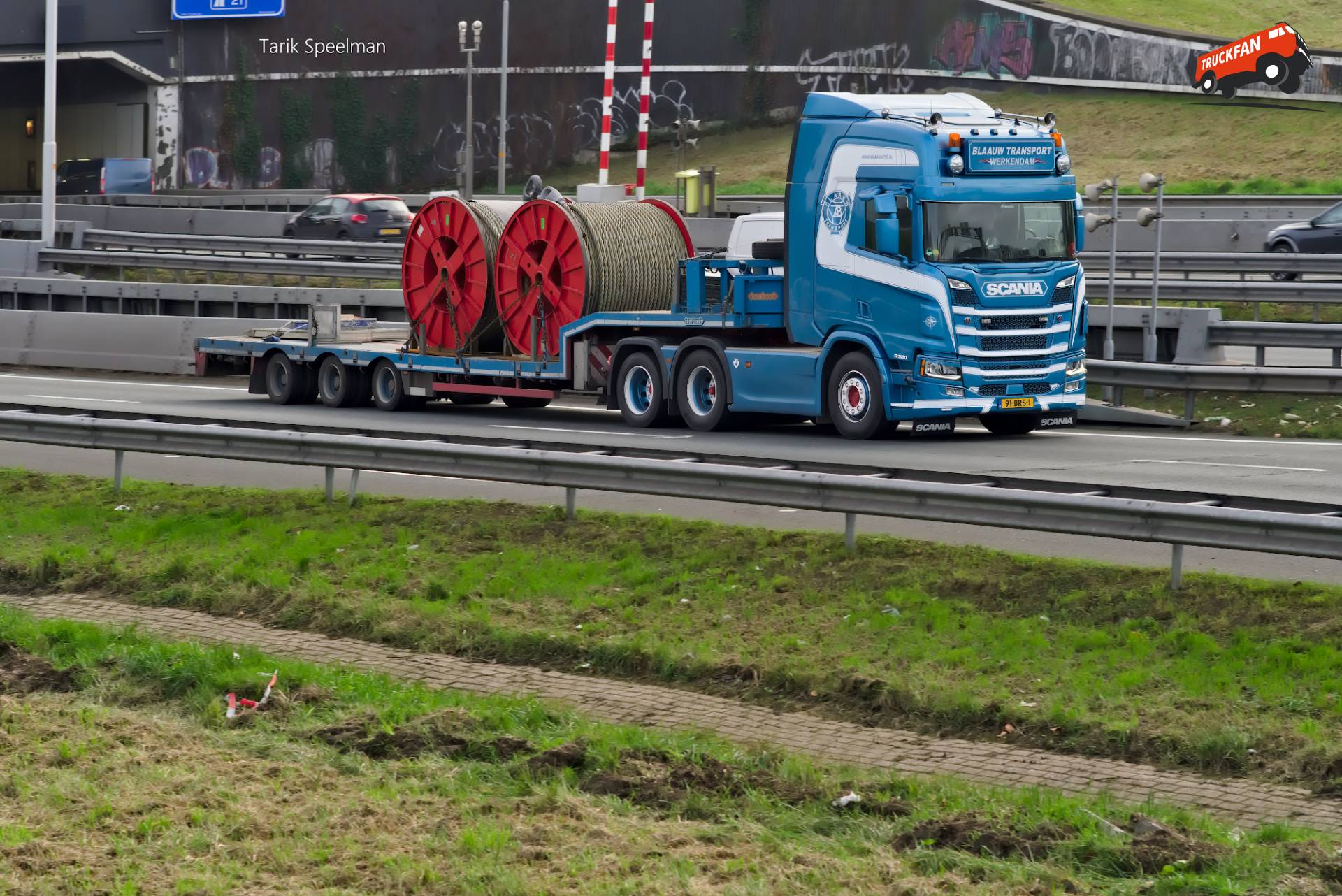 Scania R520 vrachtwagen met kenteken 91-BRS-1