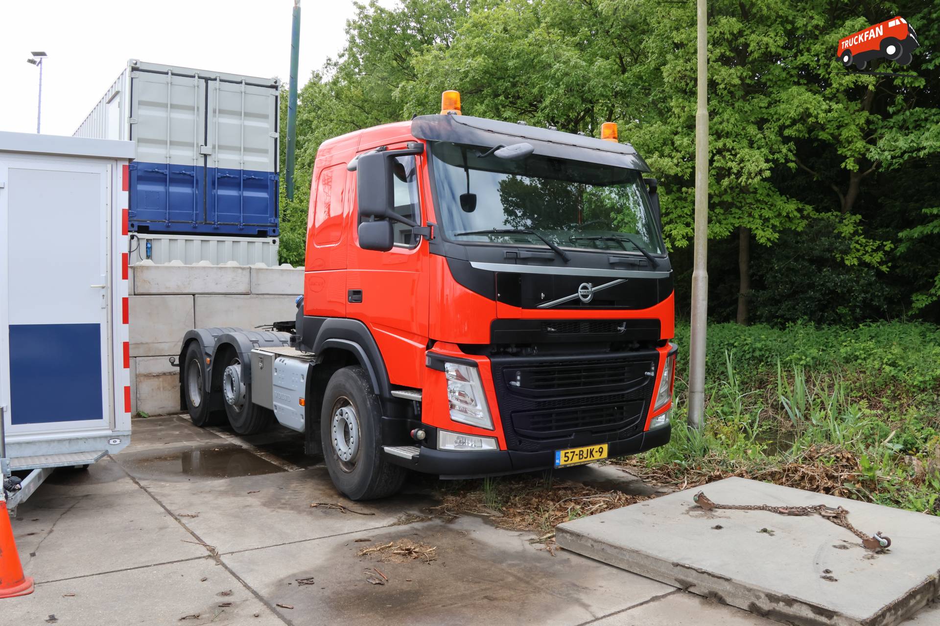 Volvo FM truck on display