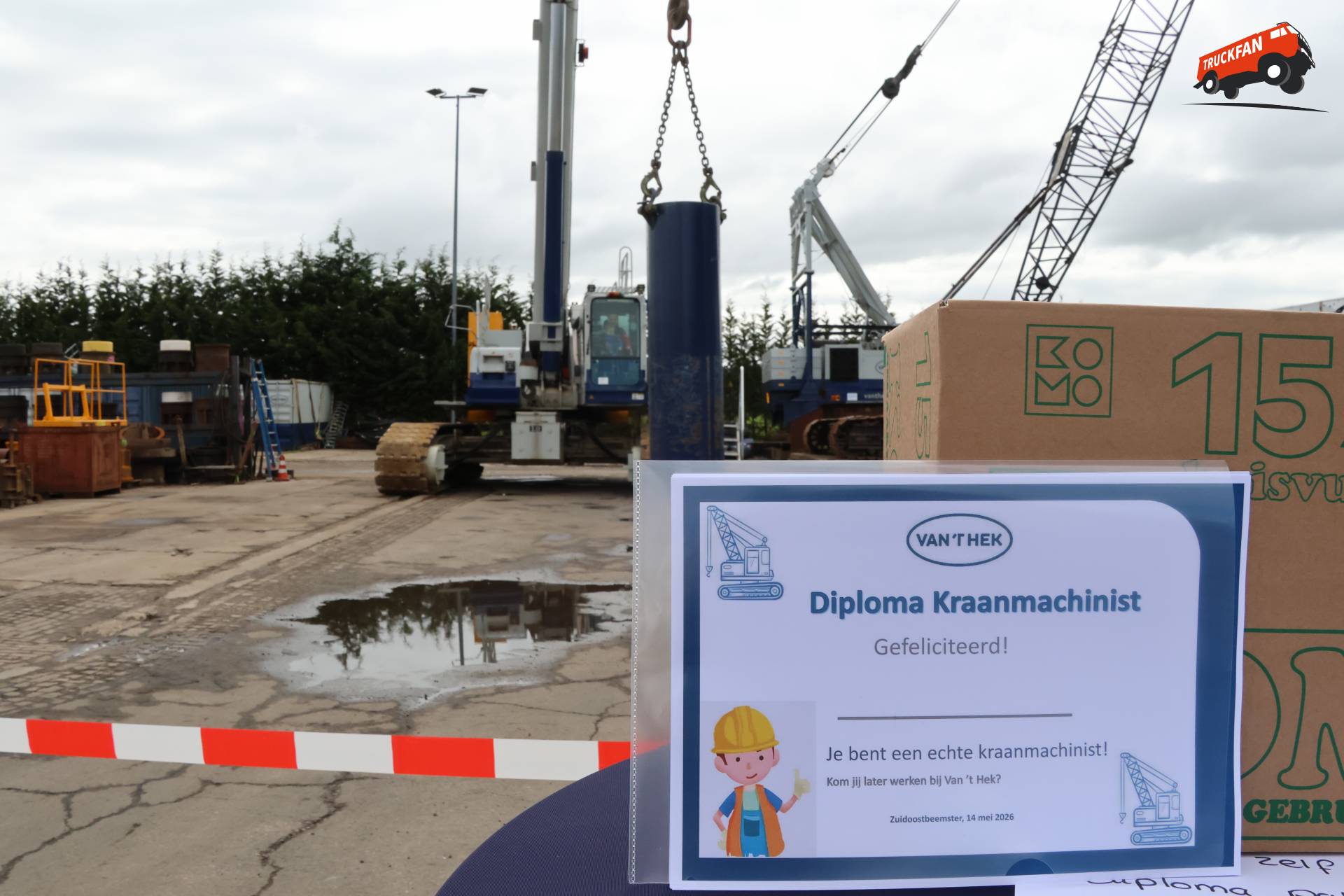 Sany SCE800TB Machine bij van 't Hek Open Dag
