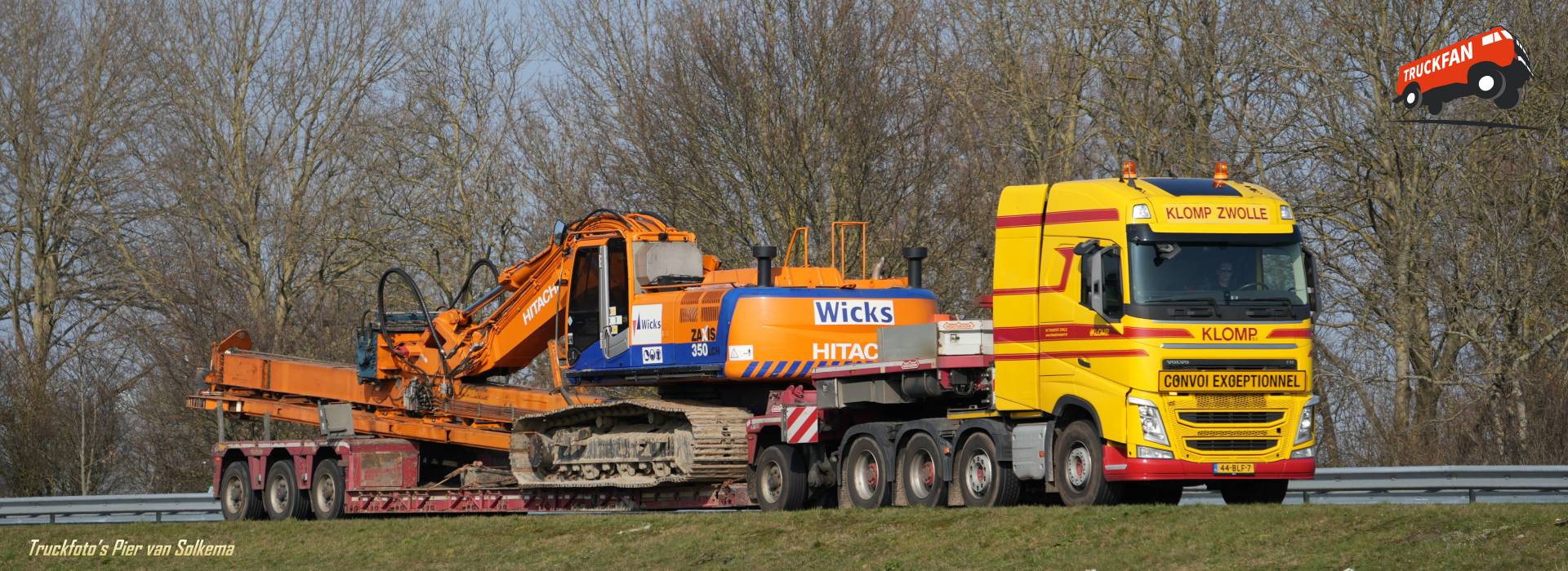 Volvo FH4 truck bij A7 Sneek