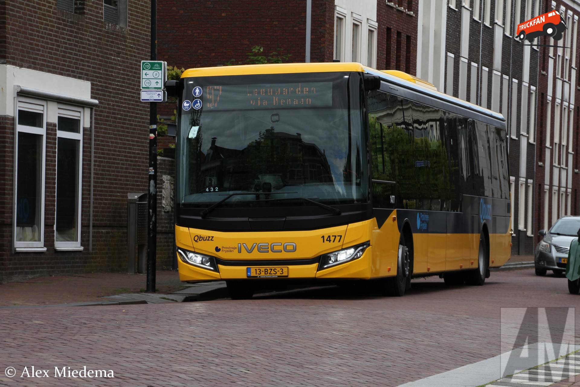 Bus 1477 of Qbuzz in Franeker on May 16, 2026