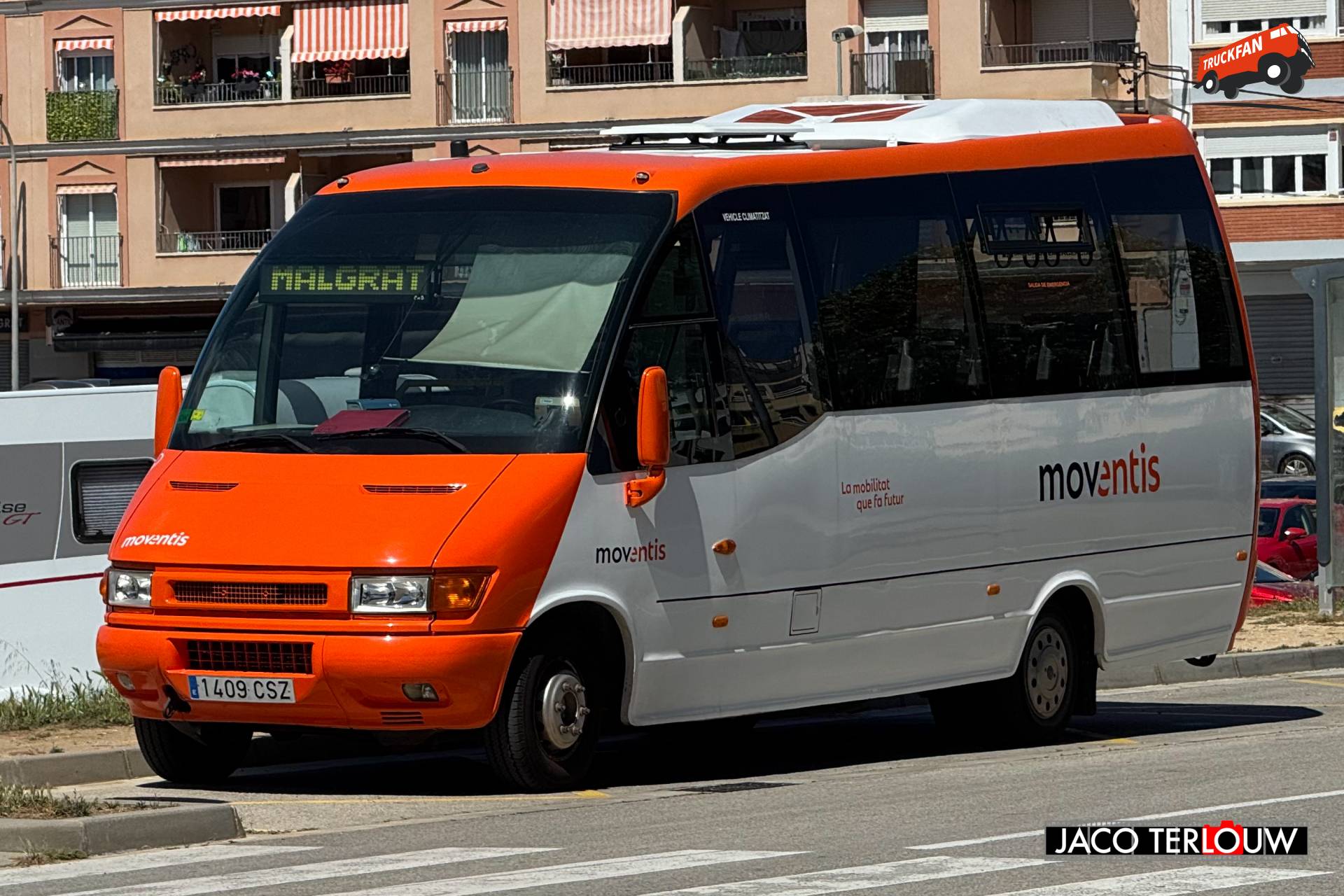 Midibus op Iveco Daily basis in Malgrat de Mar