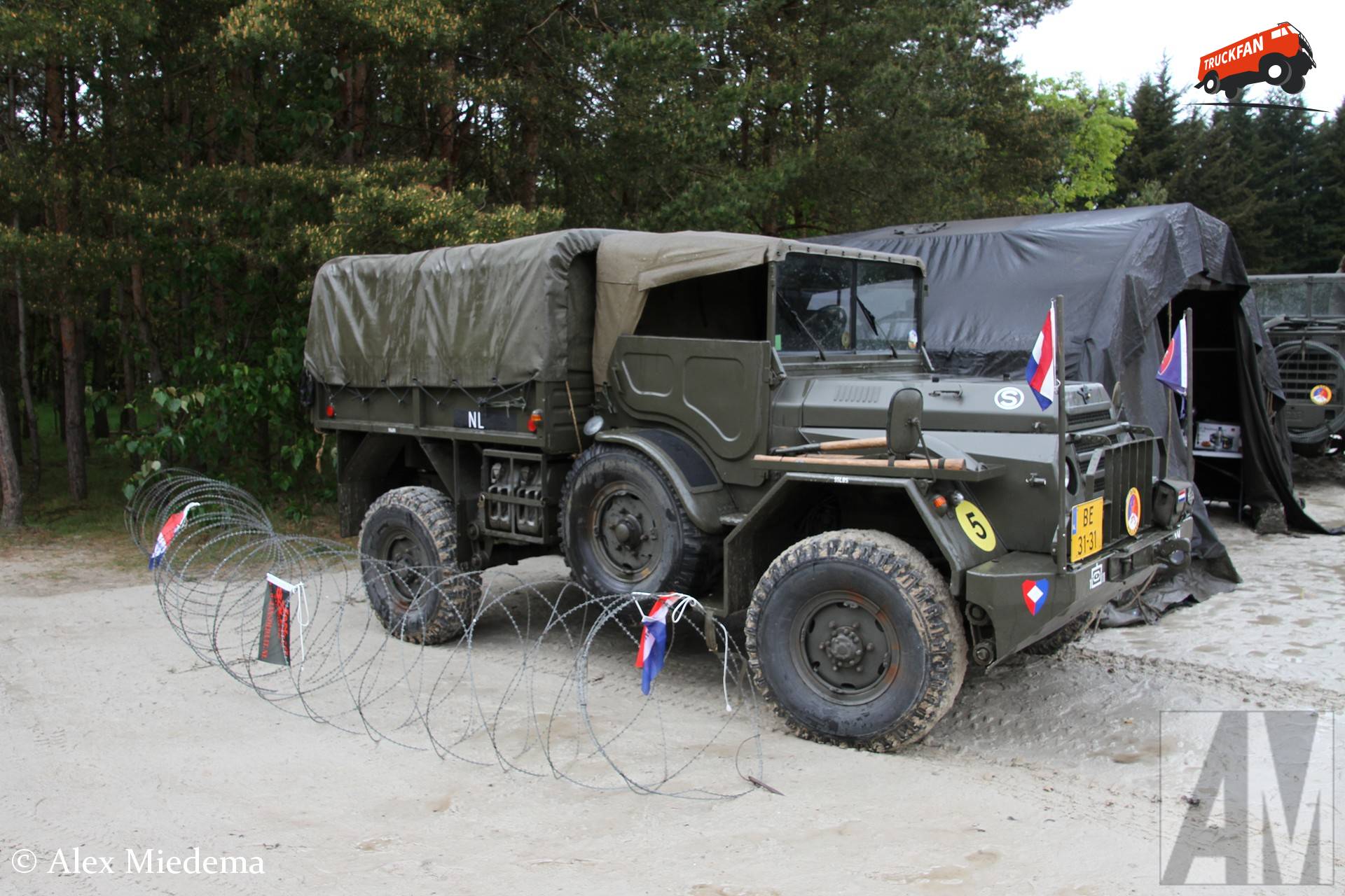 DAF YA 126 op militair oefenterrein Havelterberg