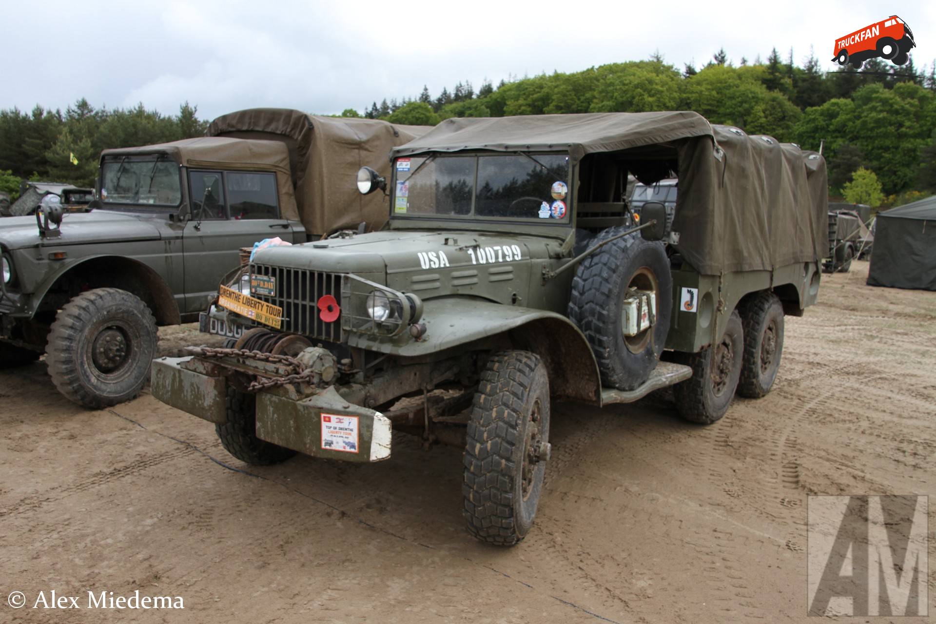 Dodge WC 'Beep' op Militair oefenterrein Havelterberg