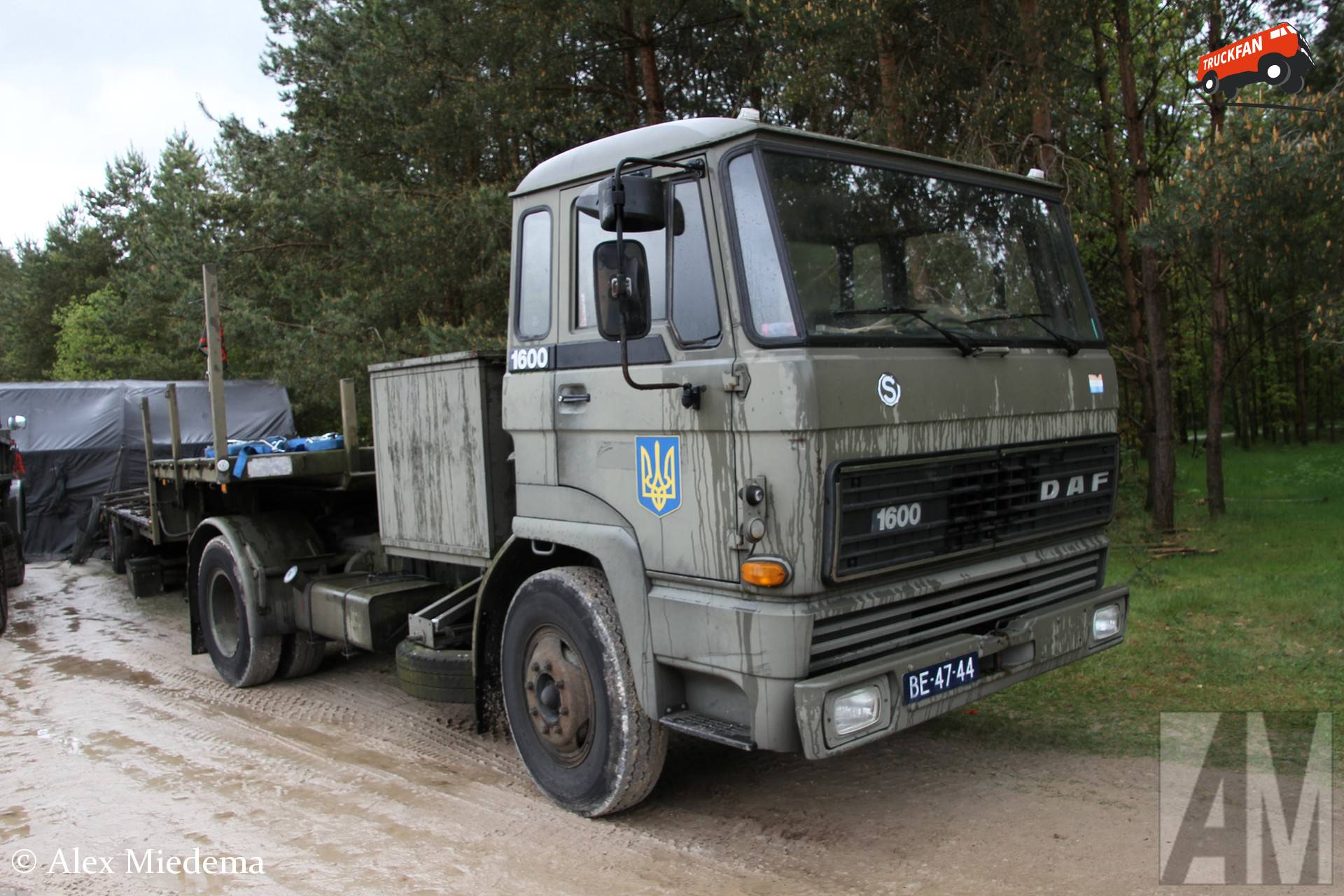 DAF FT1600 vrachtwagen op Havelterberg oefenterrein