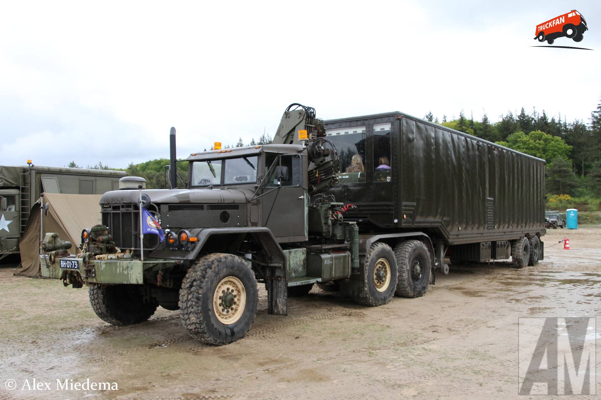 Kaiser M816 truck op Militair oefenterrein Havelterberg