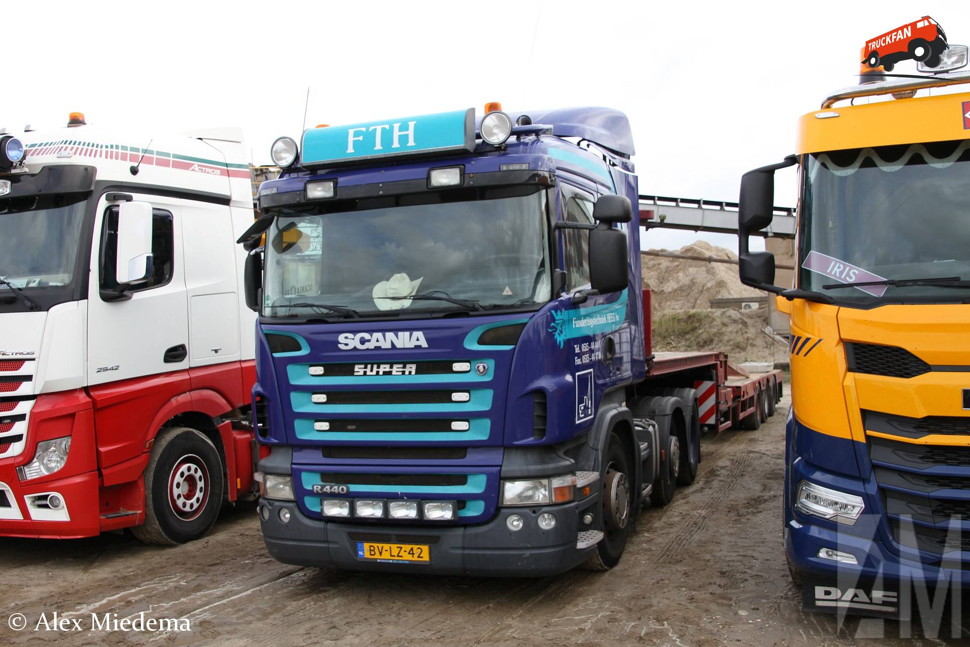 Scania R440 truck van Funderingstechniek Heeg