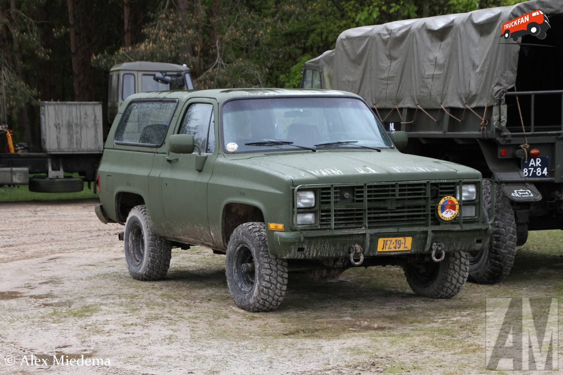 Chevrolet Blazer 1984 op Militair oefenterrein Havelterberg