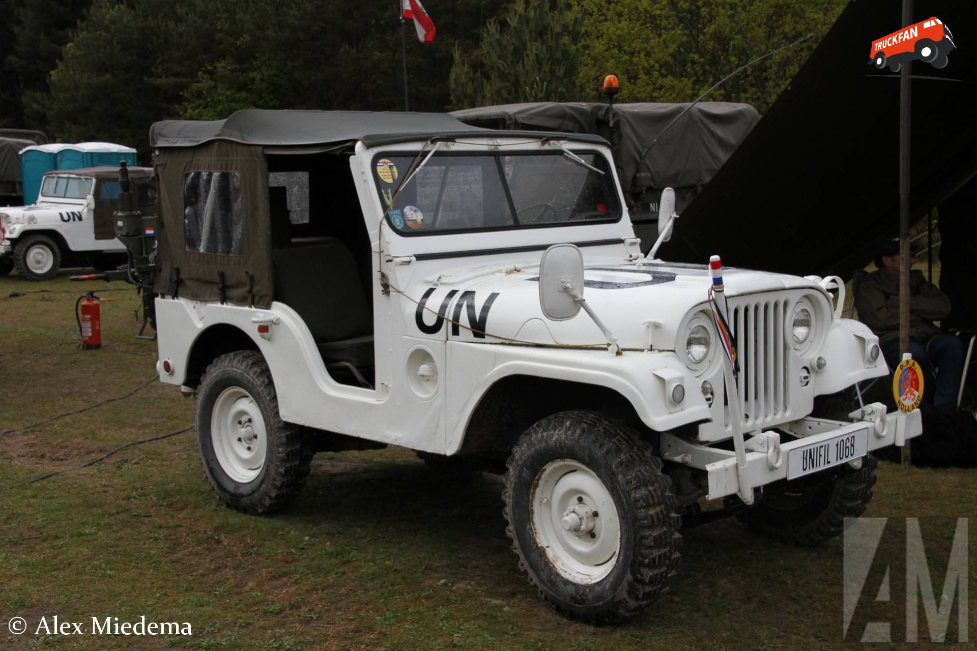NEKAF M38A1 militaire voertuig op Havelterberg