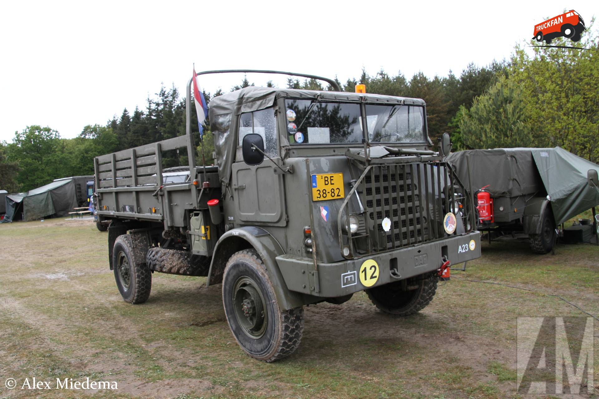 DAF YA 314 op militair oefenterrein Havelterberg