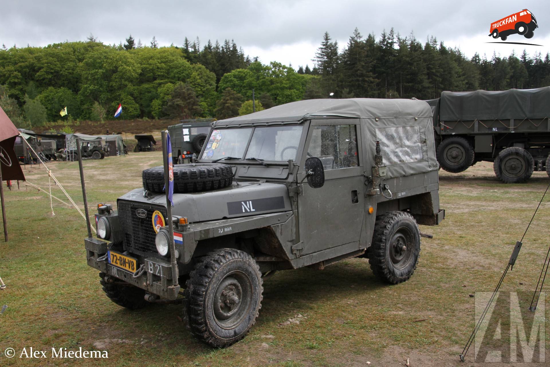 Land Rover 88 op Militair oefenterrein Havelterberg