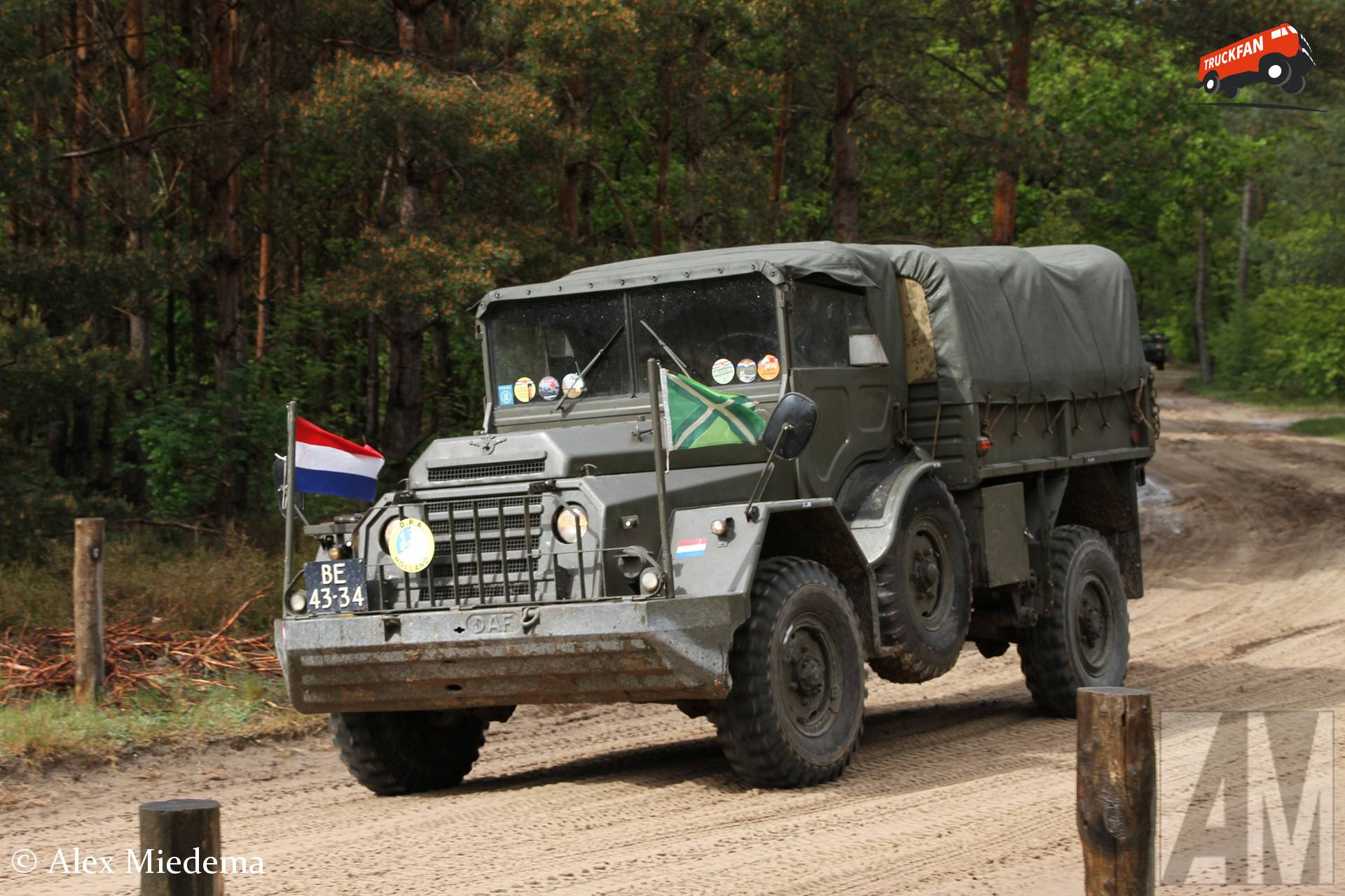 DAF YA 126 op militair oefenterrein Havelterberg