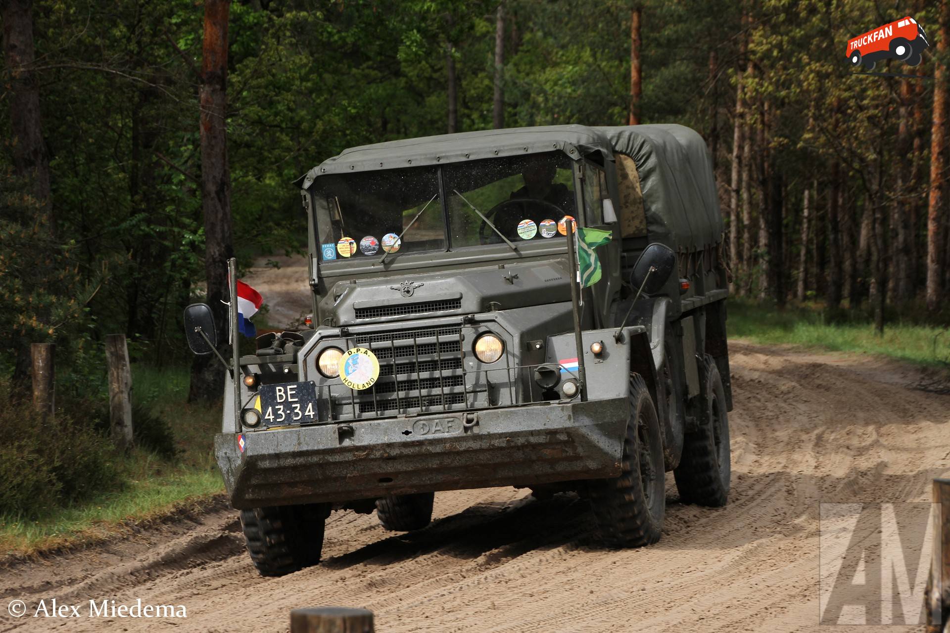 DAF YA 126 op Militair oefenterrein Havelterberg