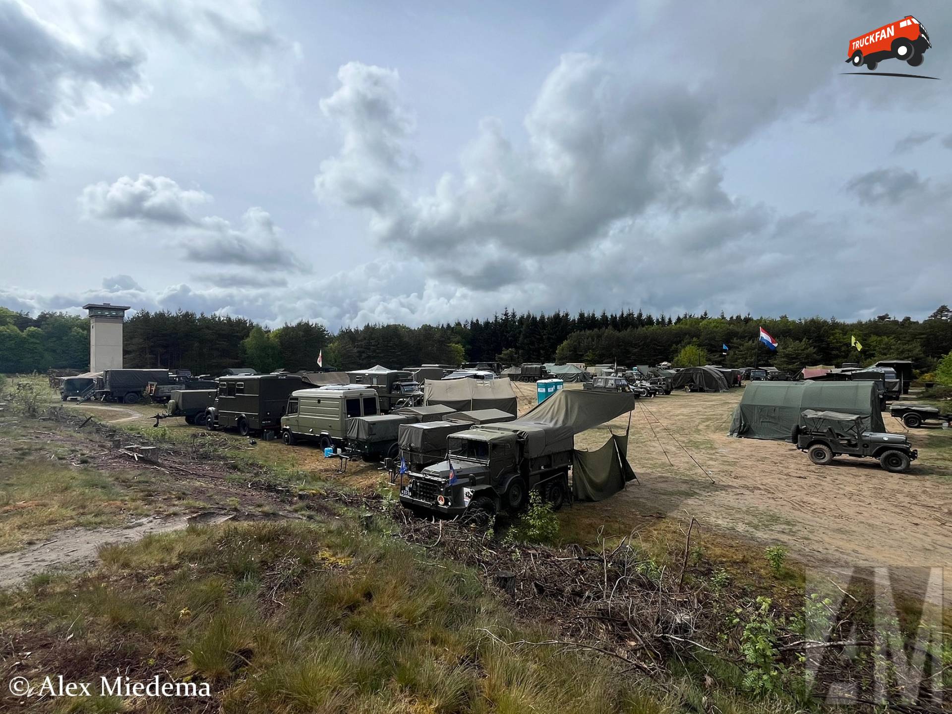 DAF YA 126 op militair oefenterrein Havelterberg