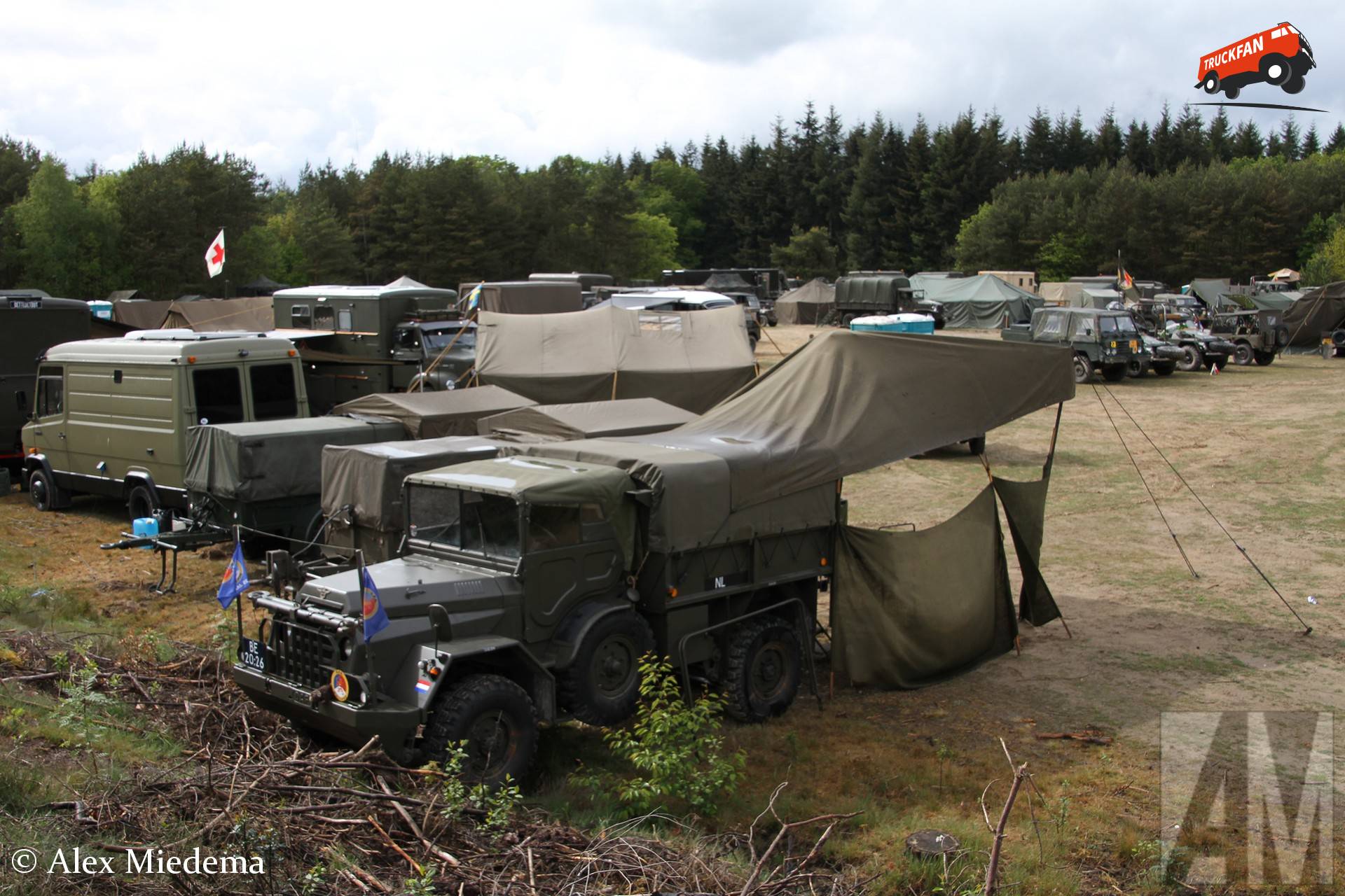 DAF YA 126 op Militair oefenterrein Havelterberg