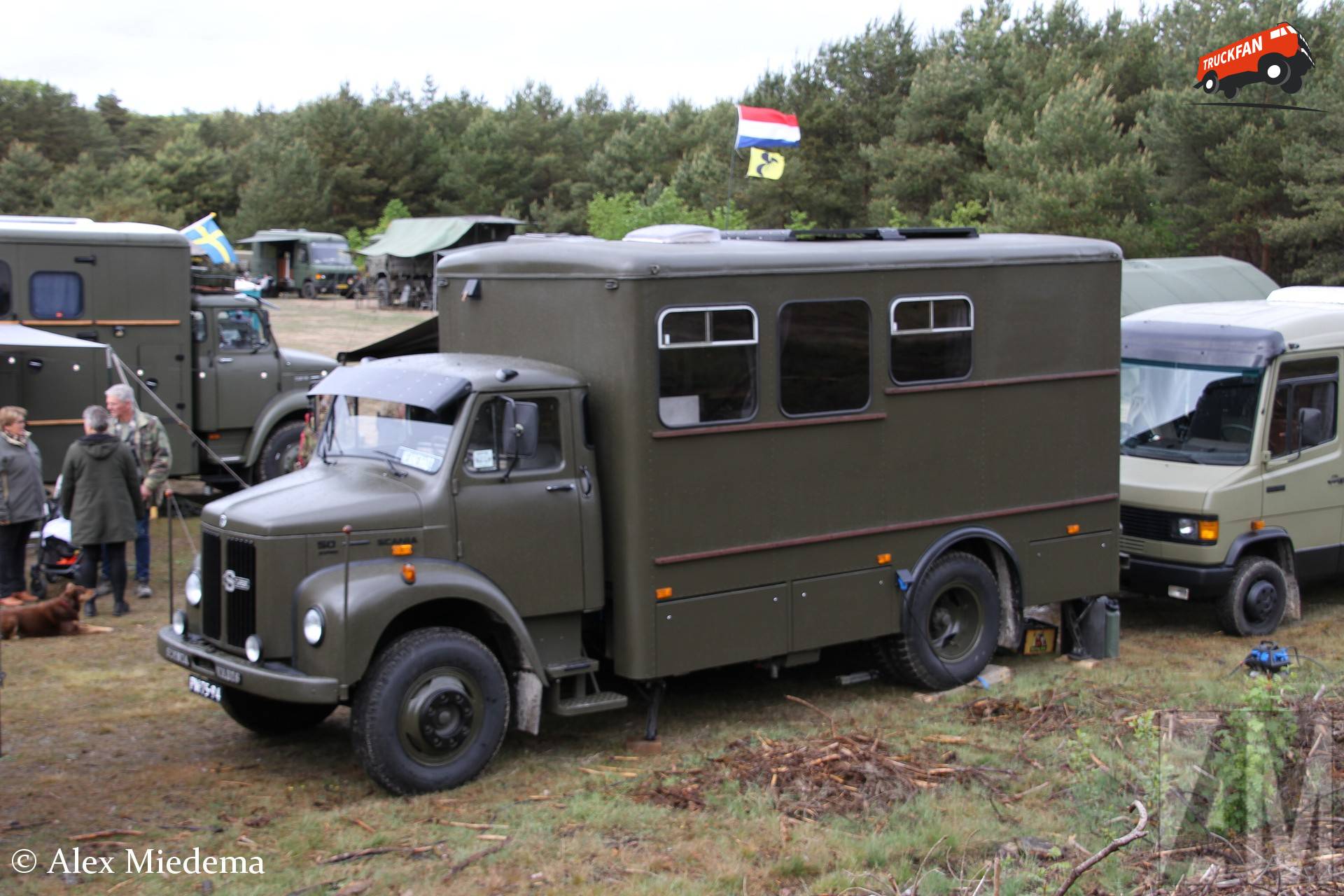 Scania L50 op Militair oefenterrein Havelterberg