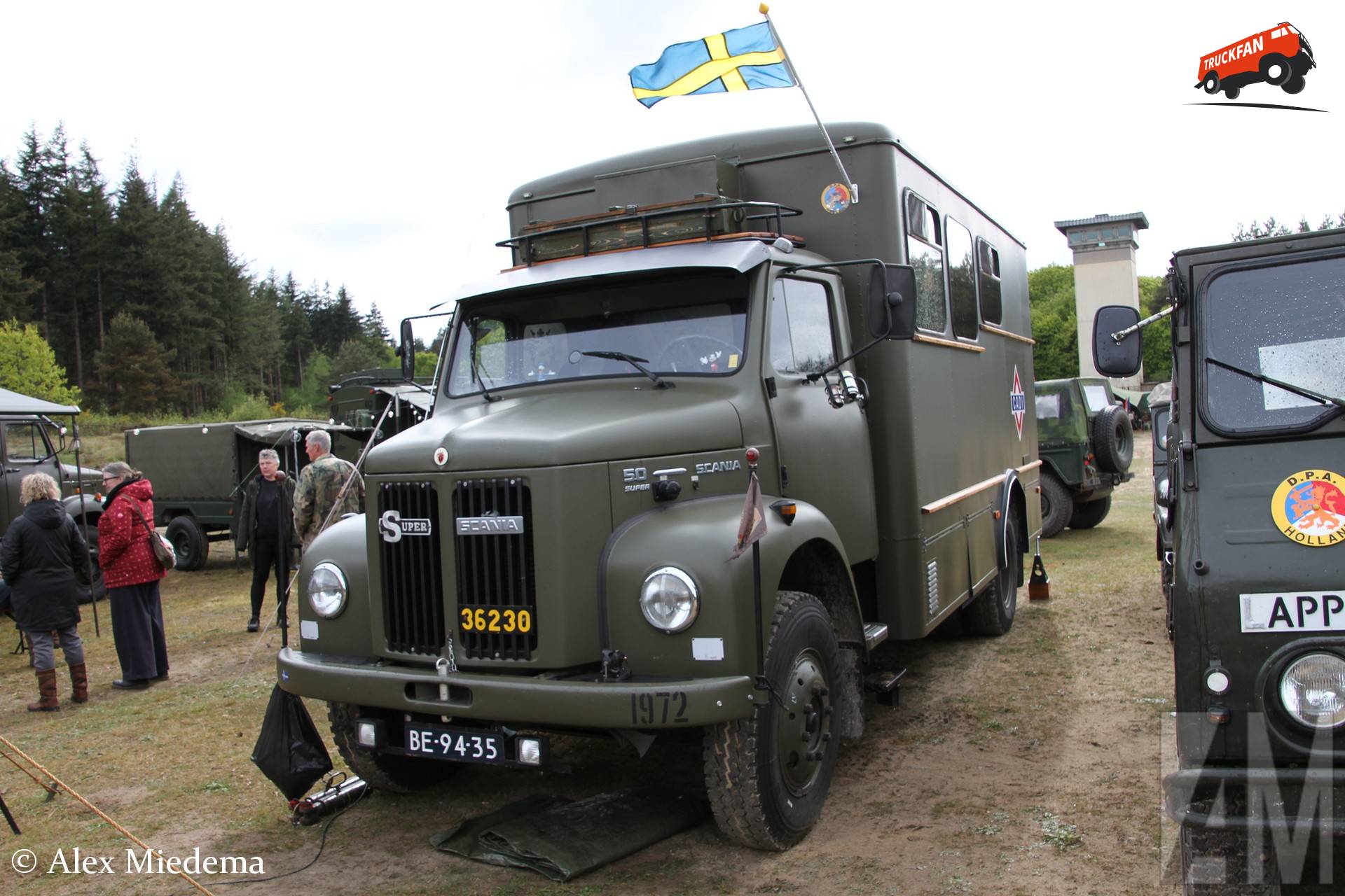 Scania L50 Machine op Militair oefenterrein Havelterberg