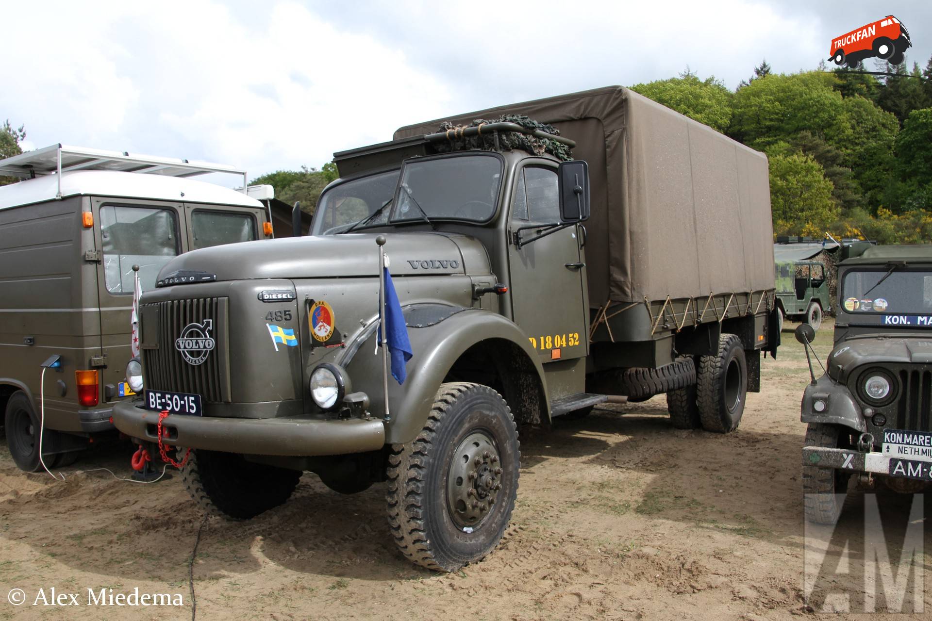 Volvo L485 op Militair oefenterrein Havelterberg