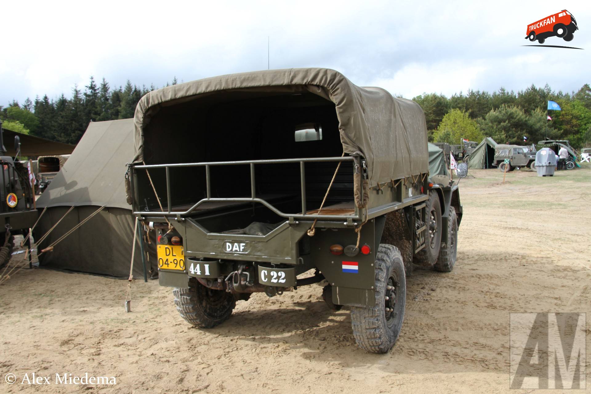 DAF YA 126 op militair oefenterrein Havelterberg
