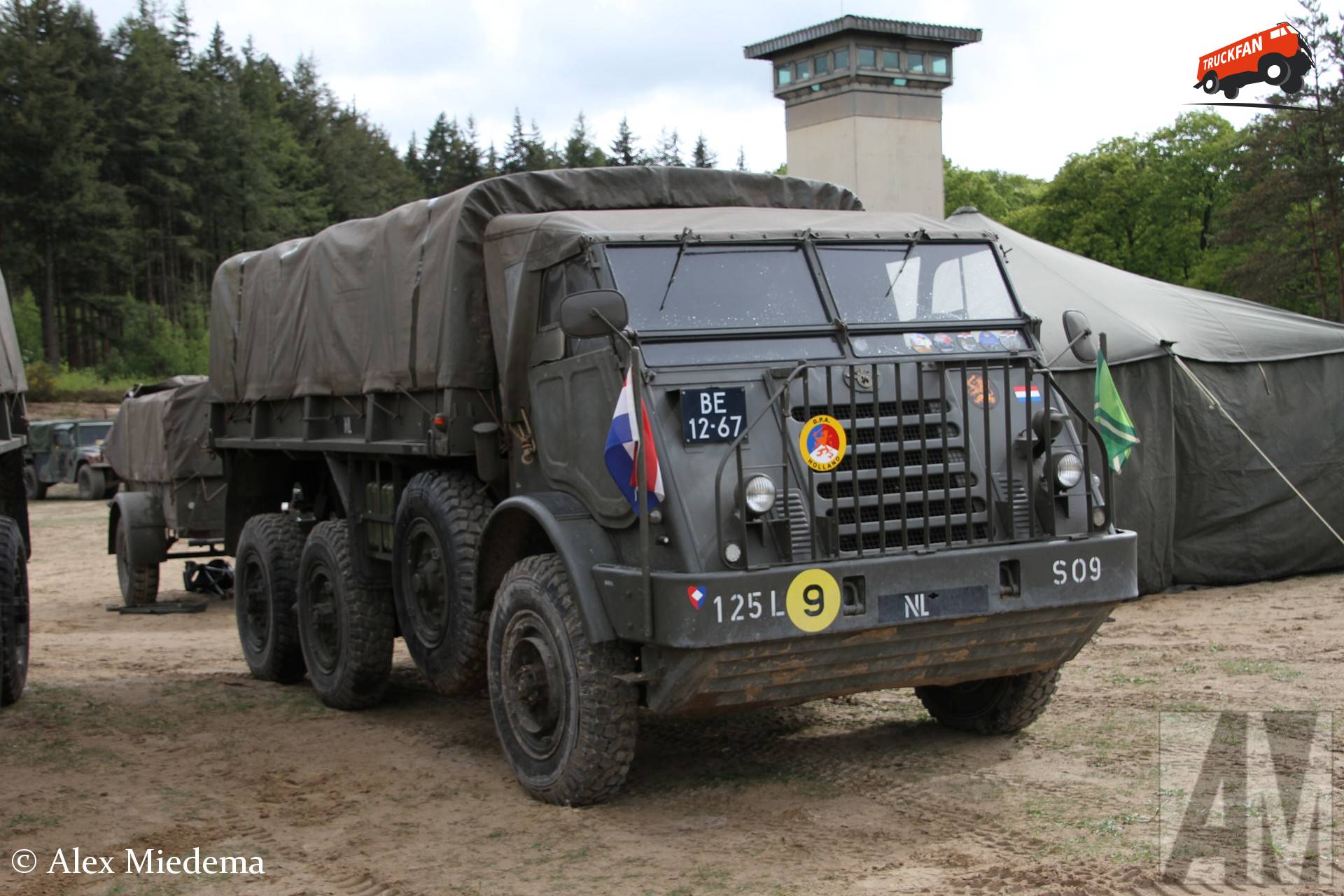 DAF YA 328 op militair oefenterrein Havelterberg