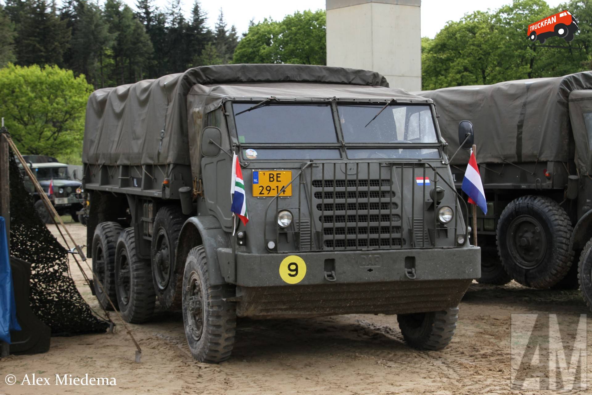 DAF YA 328 op militair oefenterrein Havelterberg