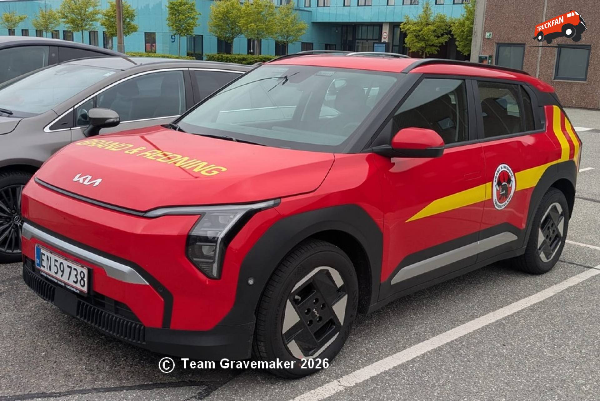 KIA Niro dienstvoertuig Brand & Redning Sønderjylland