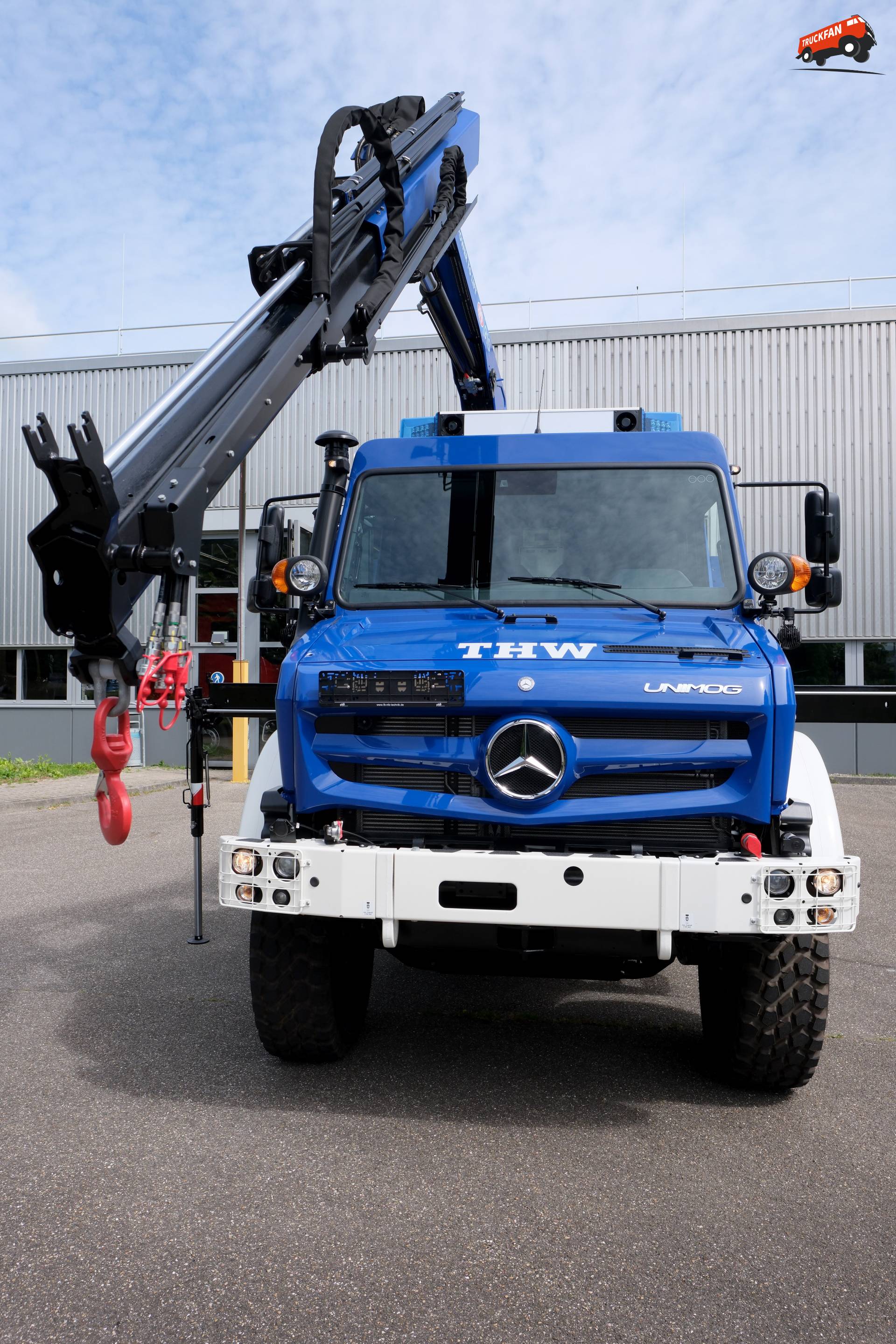 Unimog U 5025 voertuigen voor civiele bescherming in Duitsland