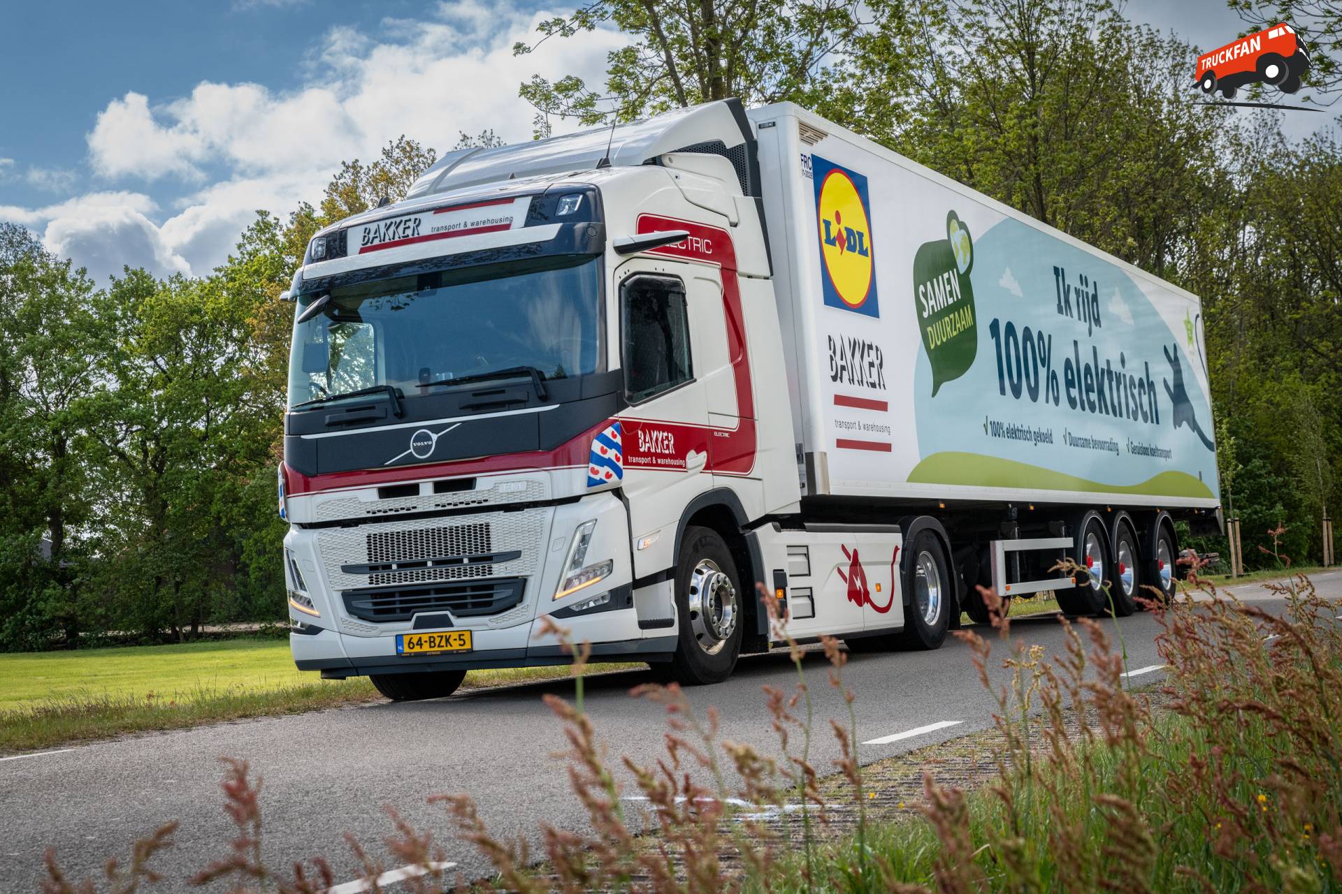 Volvo FM Electric truck bij Bakker Transport