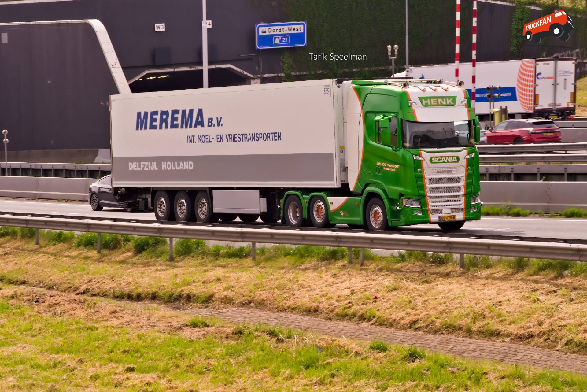 Scania S540 vrachtwagen van Jan Bos Transport