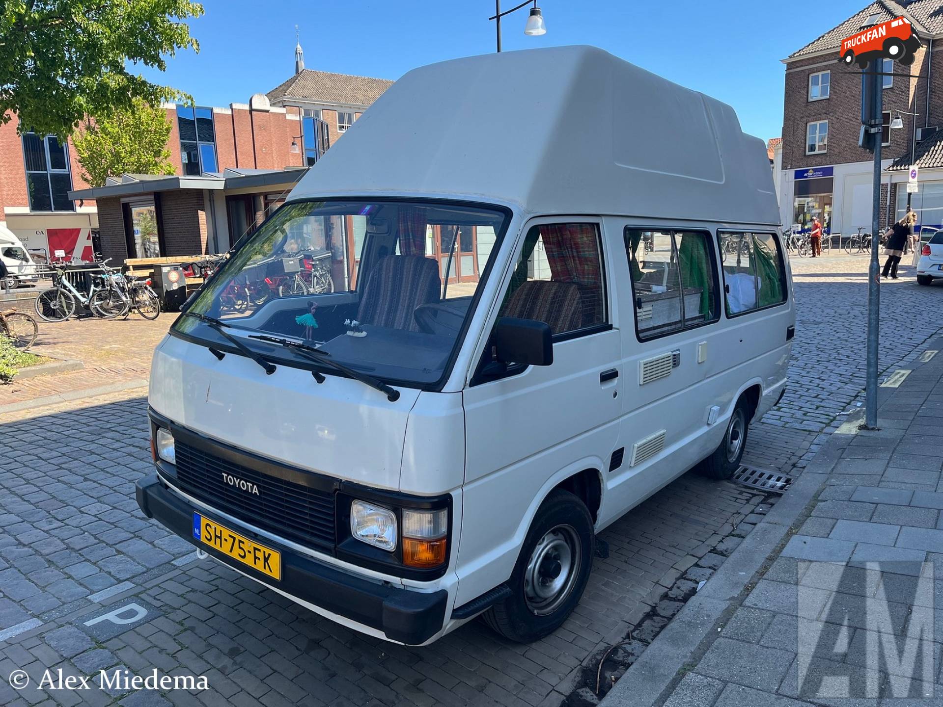 Parked Toyota HiAce van 1987 in Zutphen