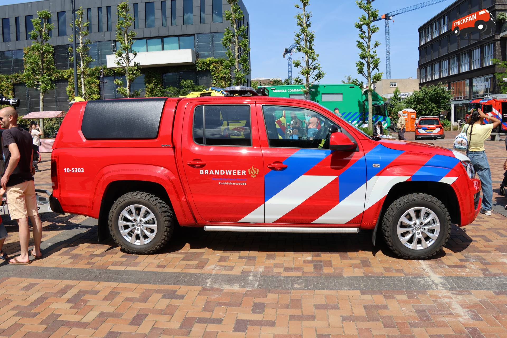 VW Amarok brandweerauto tijdens Open Dag