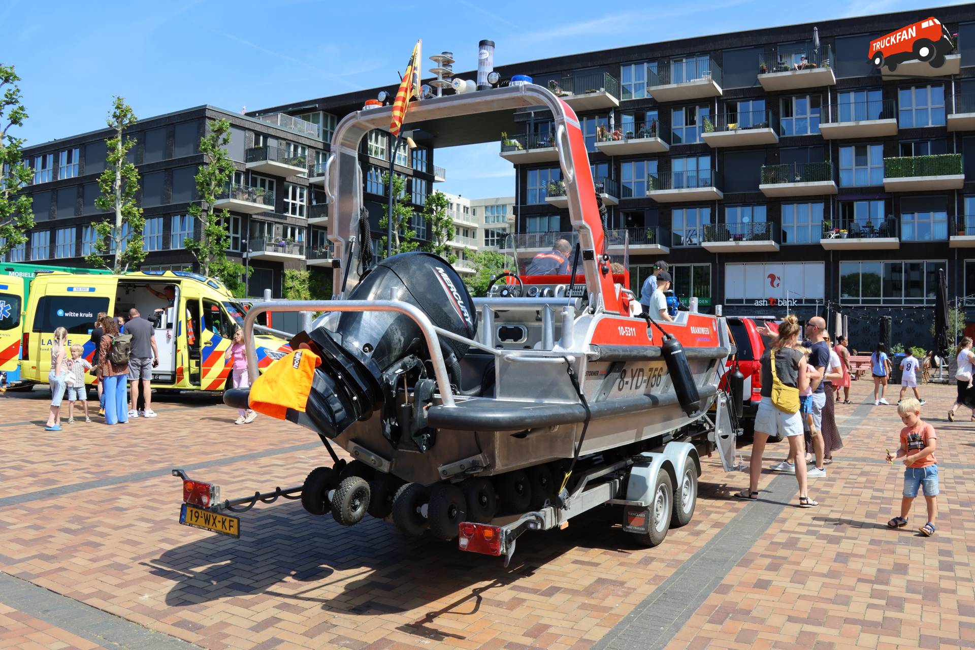 Brandweerauto tijdens Open Dag in Zuid-Scharwoude