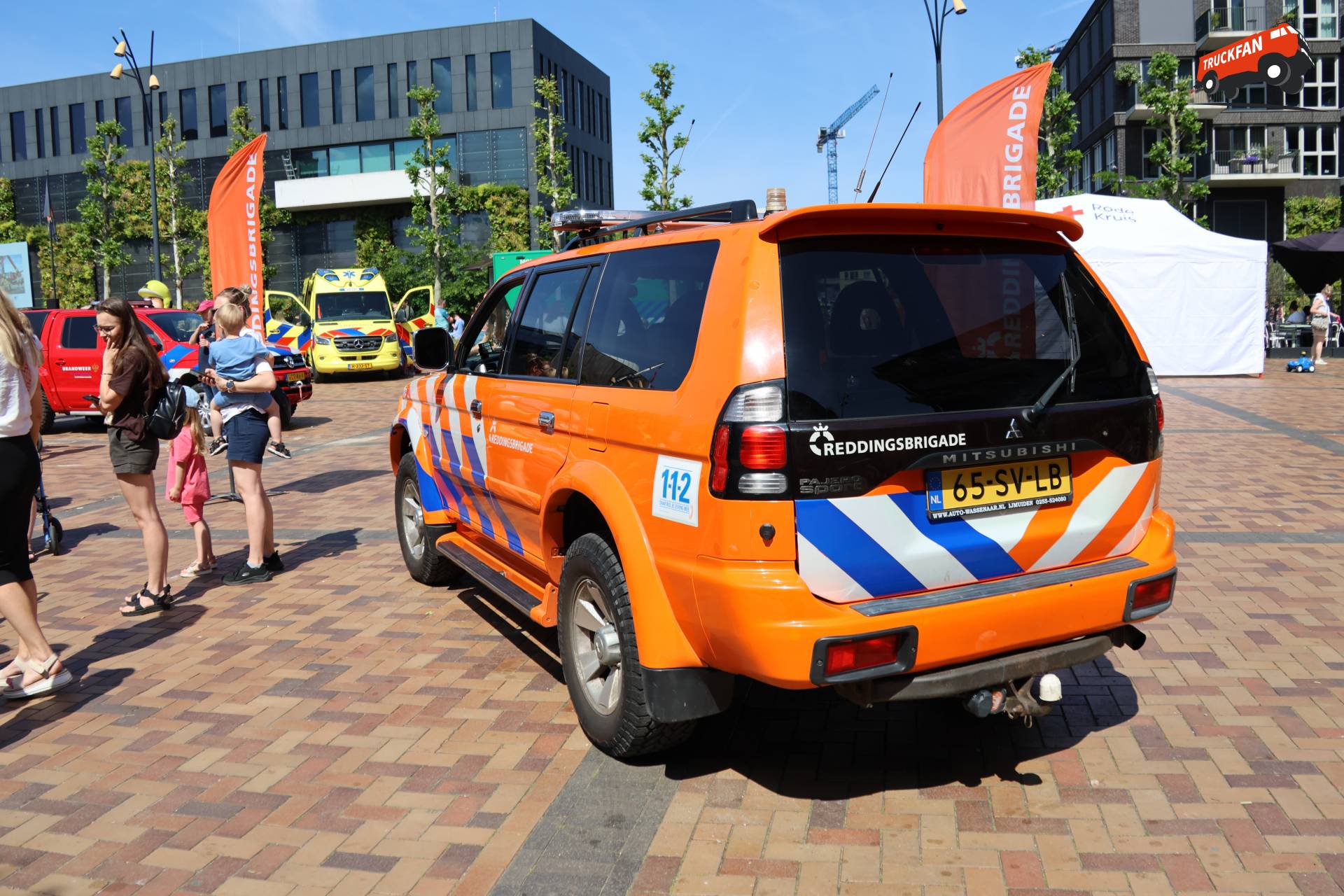 Mitsubishi Pajero van Reddingsbrigade op Open Dag Brandweer
