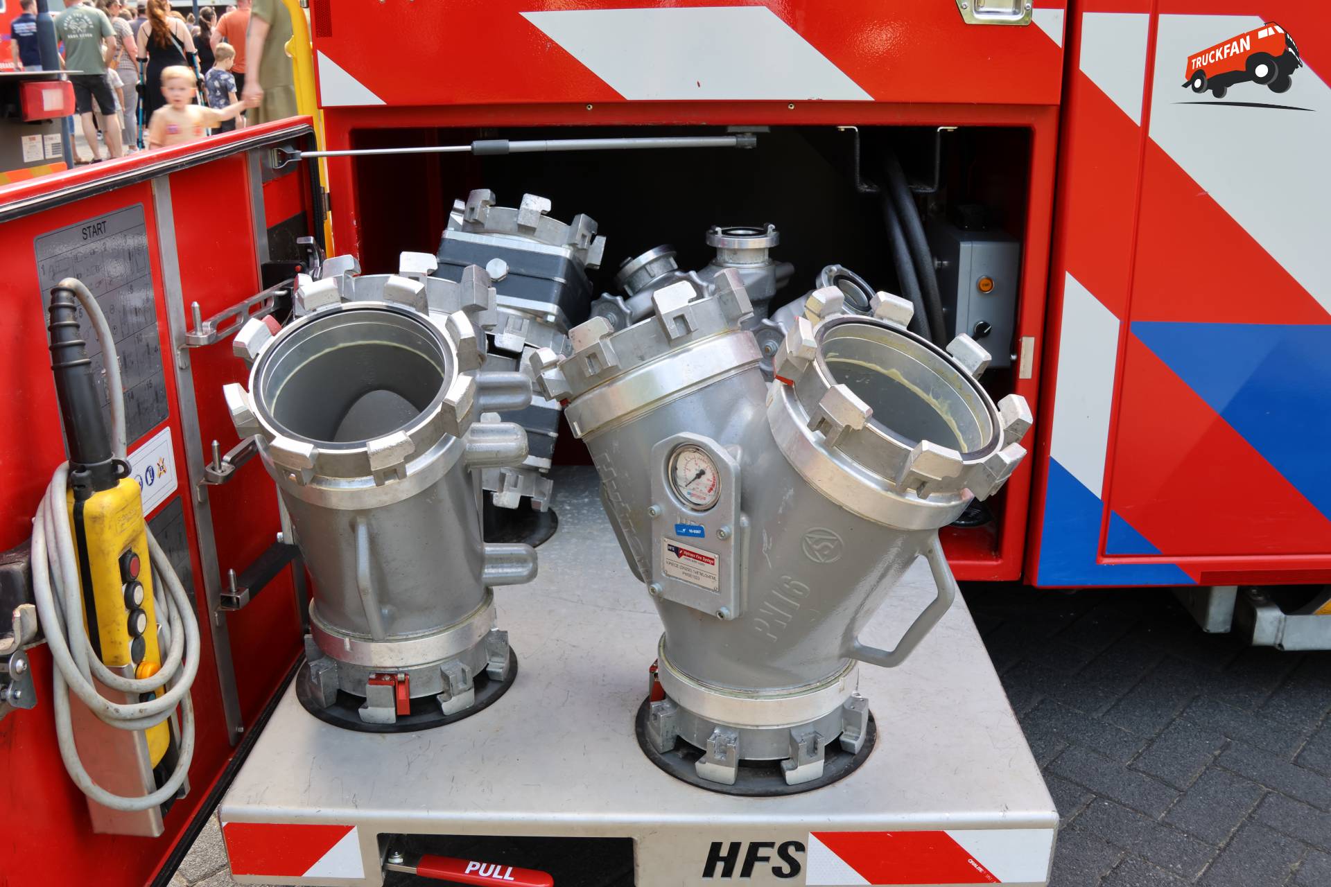 Hytrans Fire System fire truck at open day