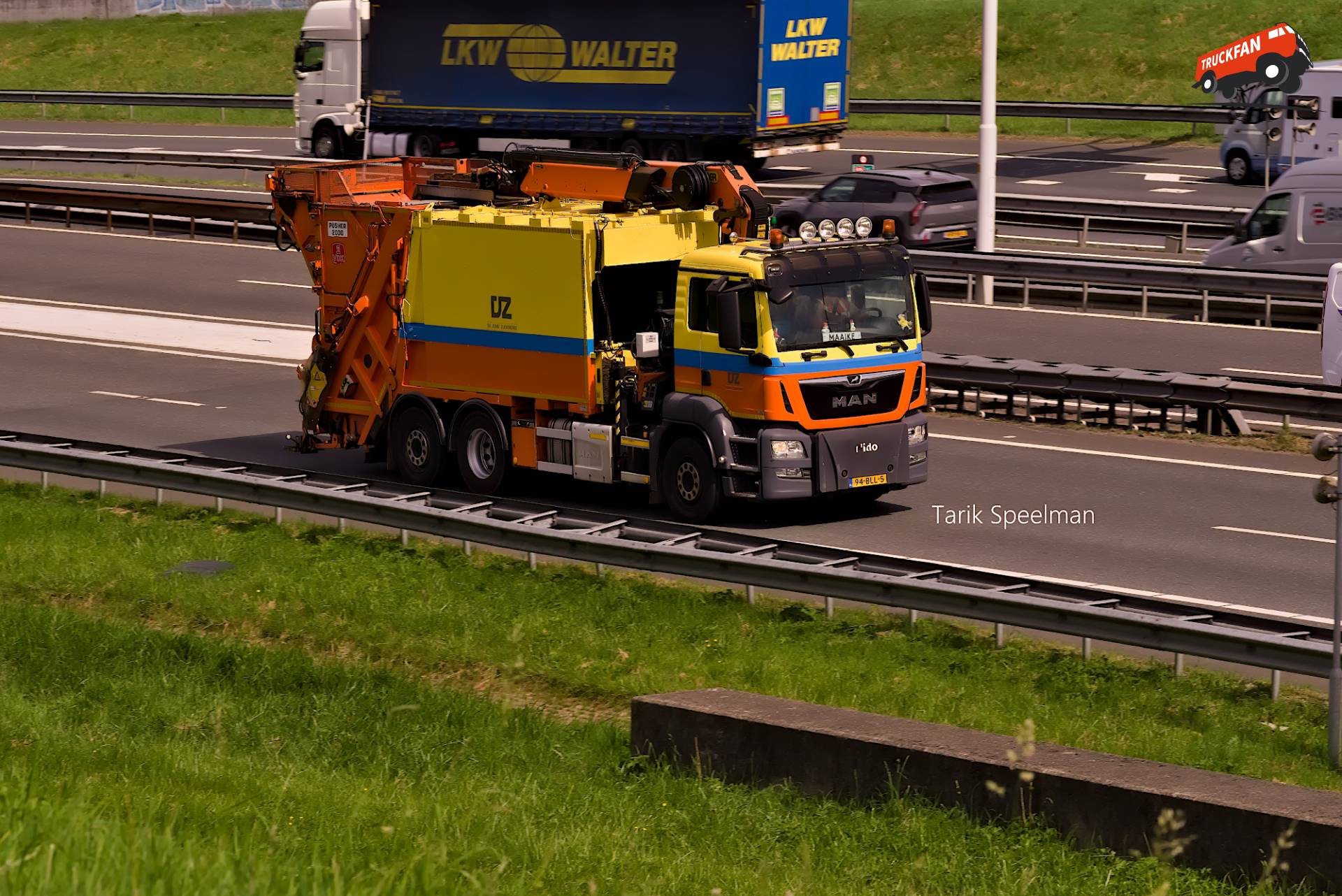 MAN TGS 2nd Gen vuilniswagen op A16