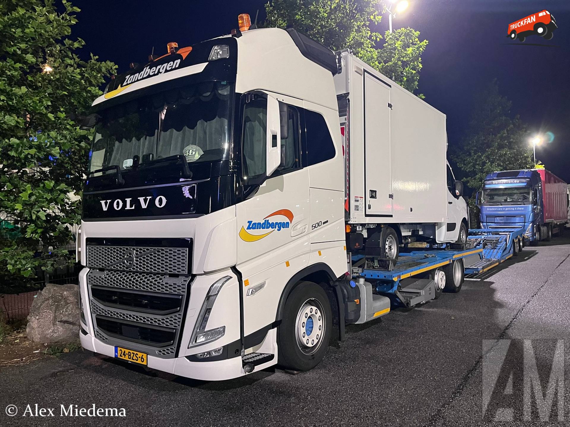 Vrachtwagen van Zandbergen Transport in Duitsland